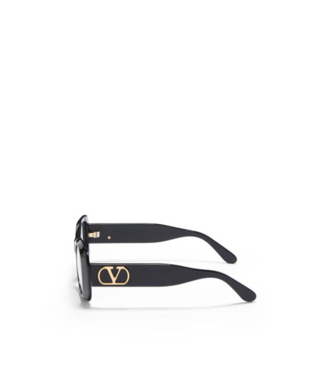 Valentino Eyewear Cat Eye Frame Glasses In Black