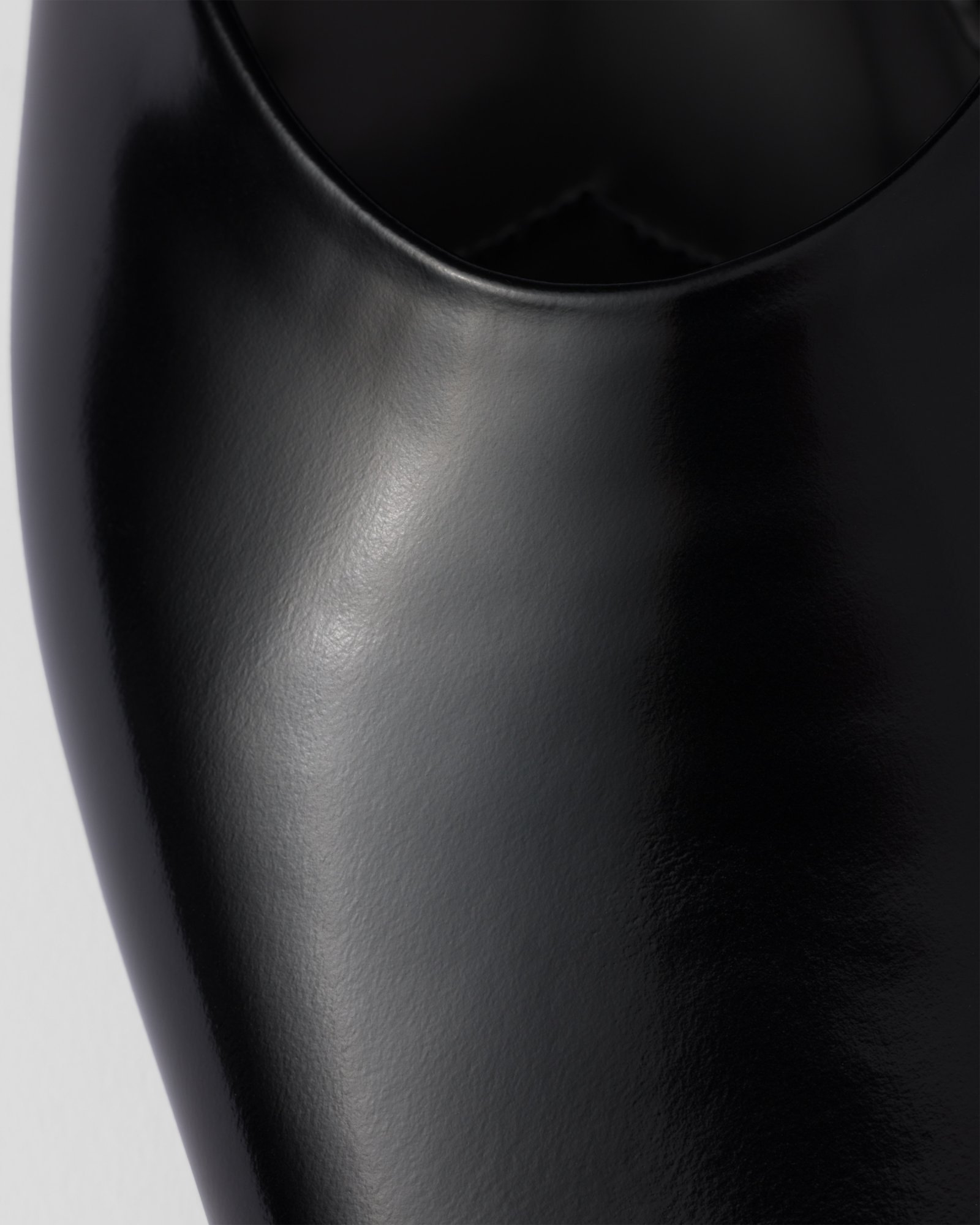 Prada Leather Sandals In Black
