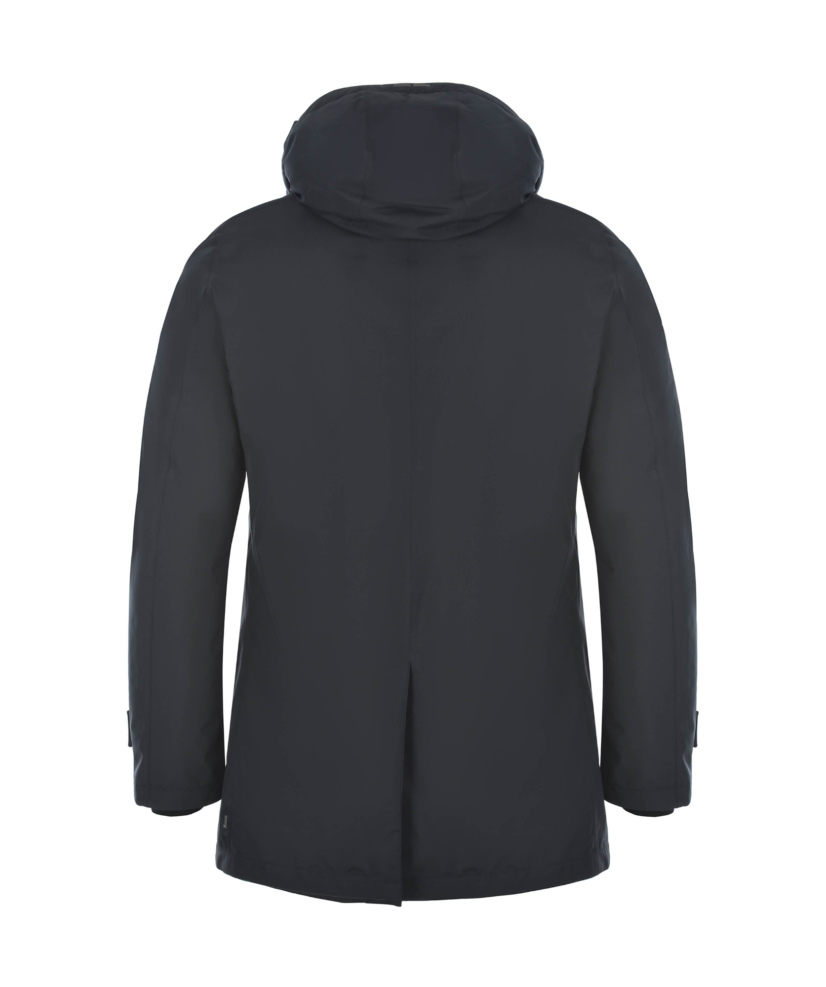 Herno Functional Wardrobe Waterproof Hooded Raincoat In Black