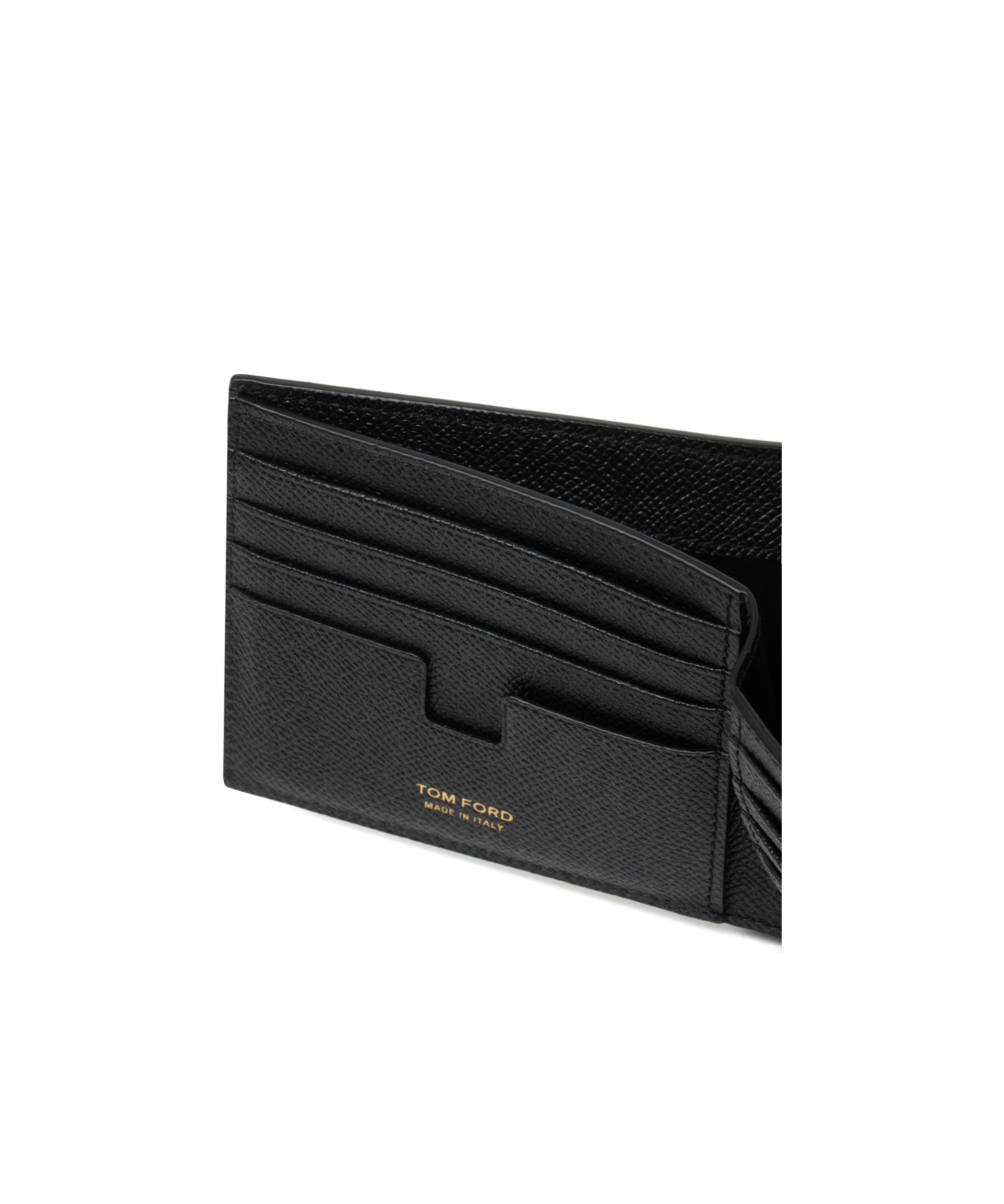 Tom Ford T Logo Bi-fold Wallet In Black