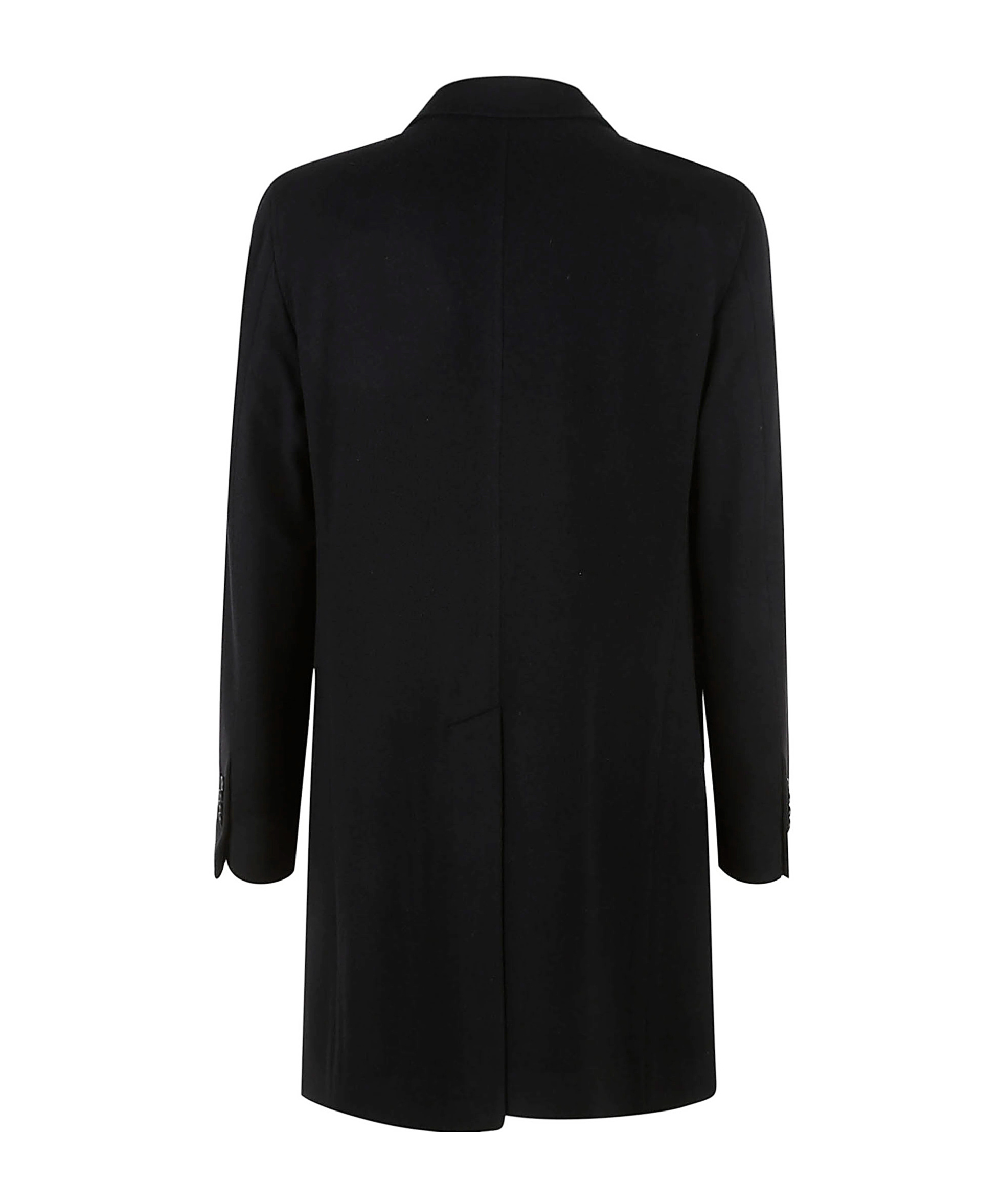 Tagliatore Notched-lapels Single-breasted Coat In Black