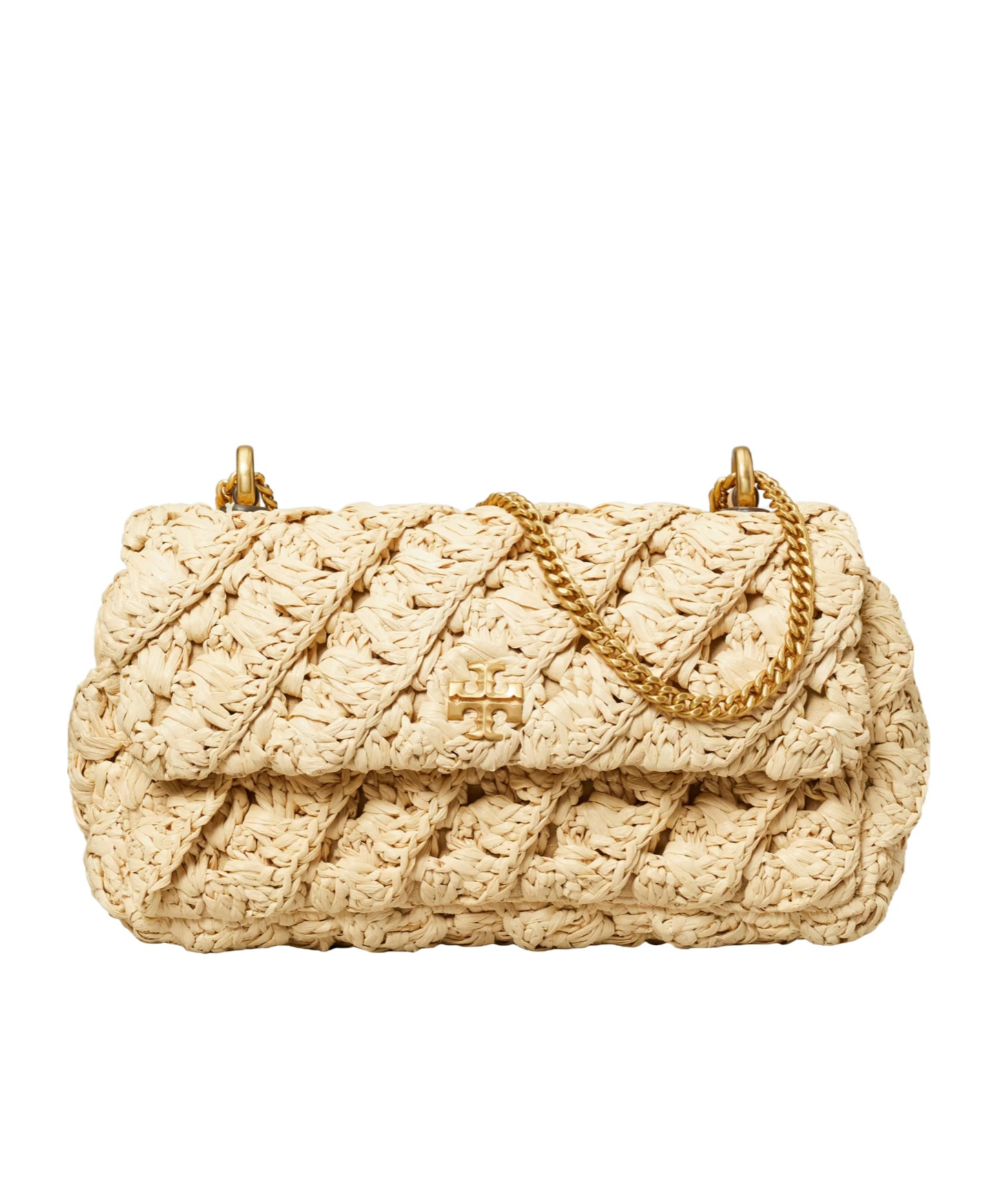 Tory Burch Kira Woven Raffia Convertible Shoulder Bag In Neutral