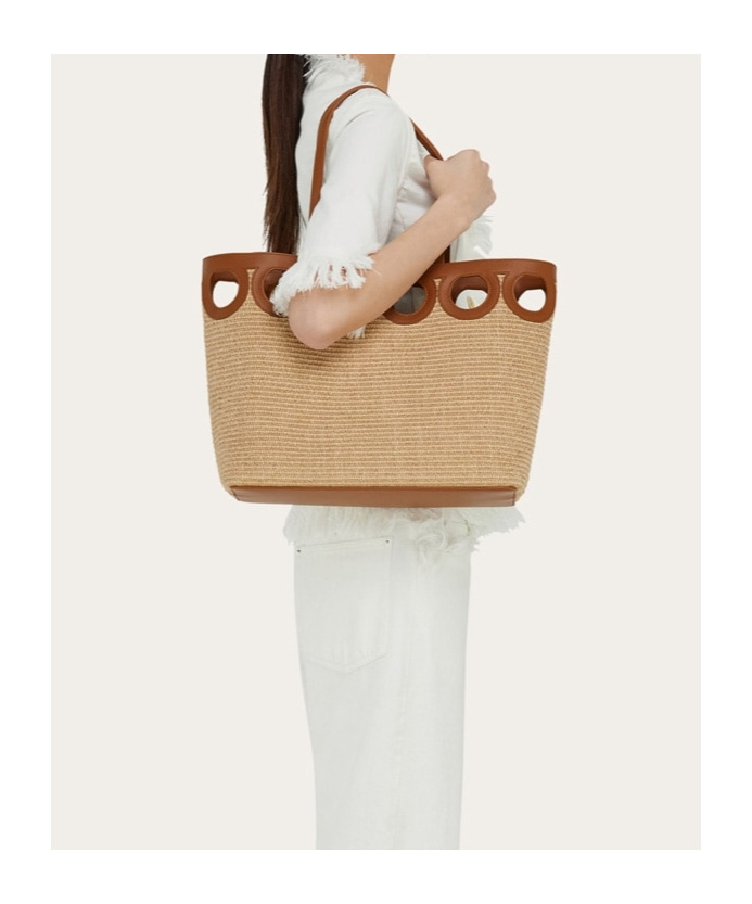 Ferragamo Gancini Outline Tote Bag