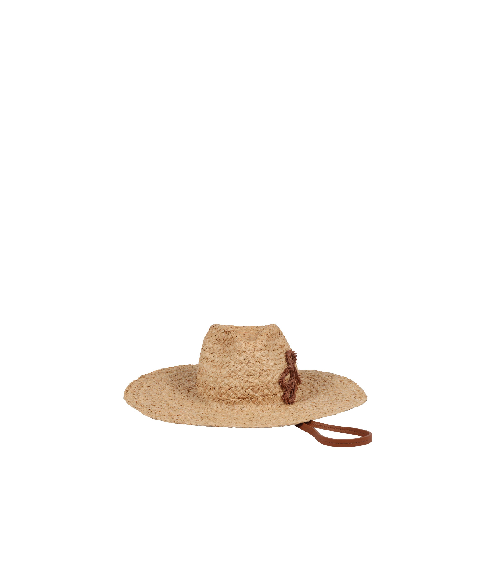 Ruslan Baginskiy Logo-detail Raffia Hat In Nude