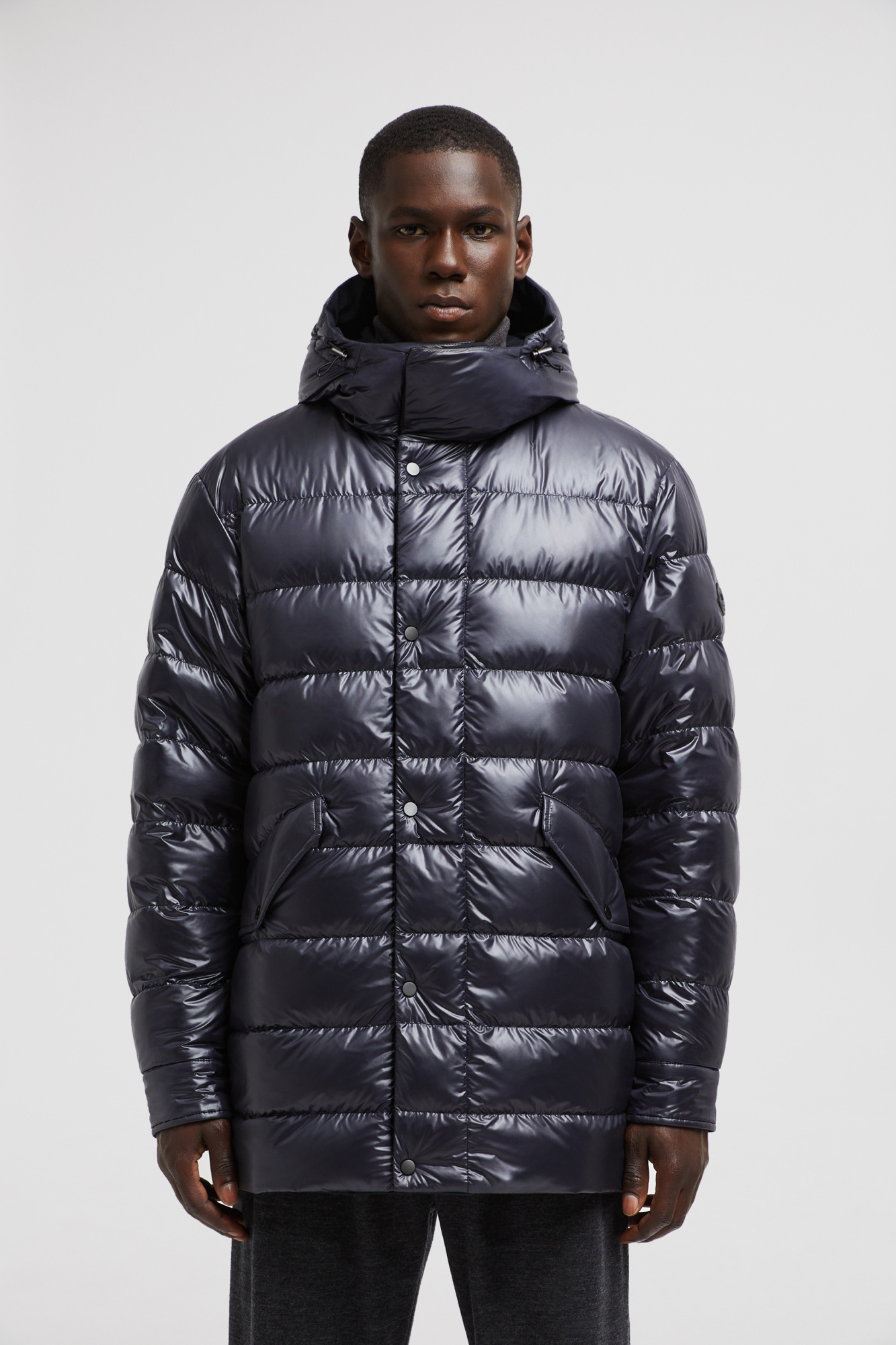 Shop Moncler Fowey Double-sided Down Jacket In Blue