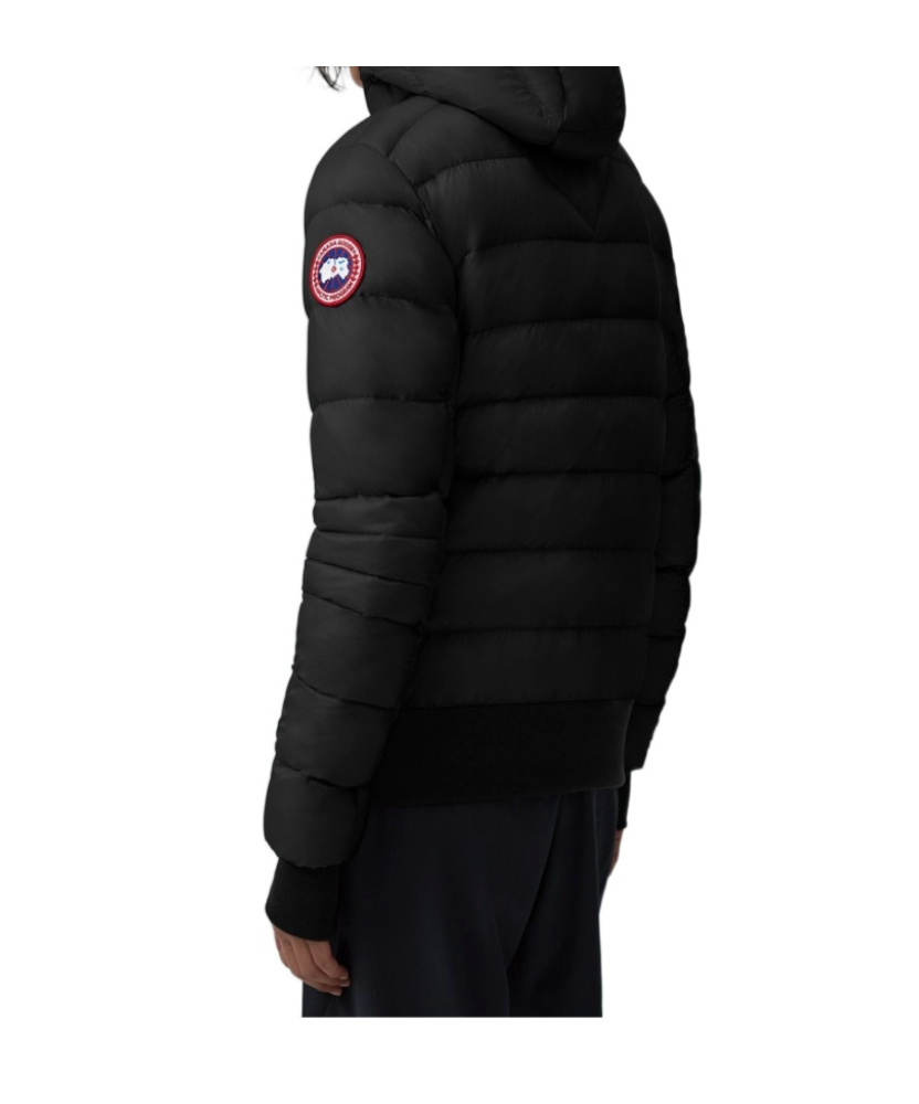 Canada Goose Crofton Hooded Padded Jacket In Black