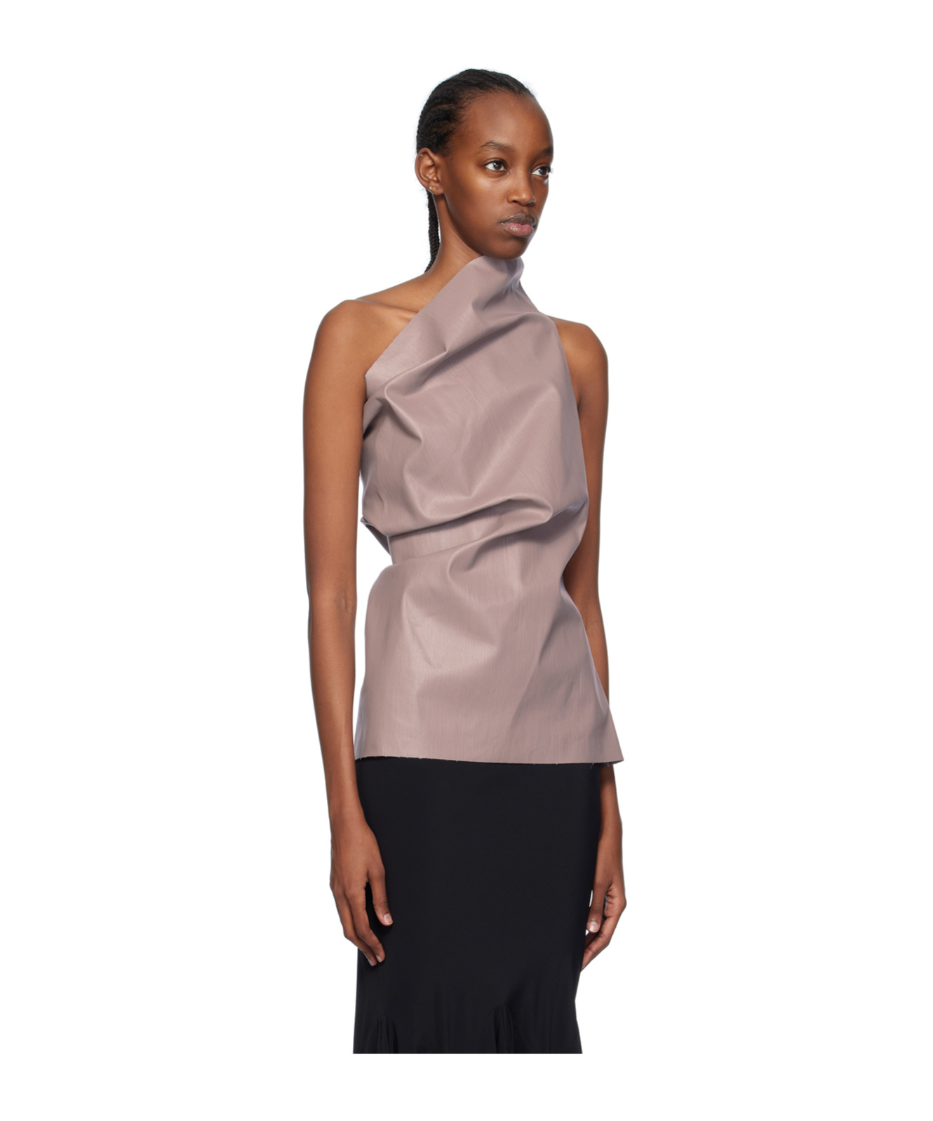 RICK OWENS ATHENA ONE-SHOULDER TANK TOLP 