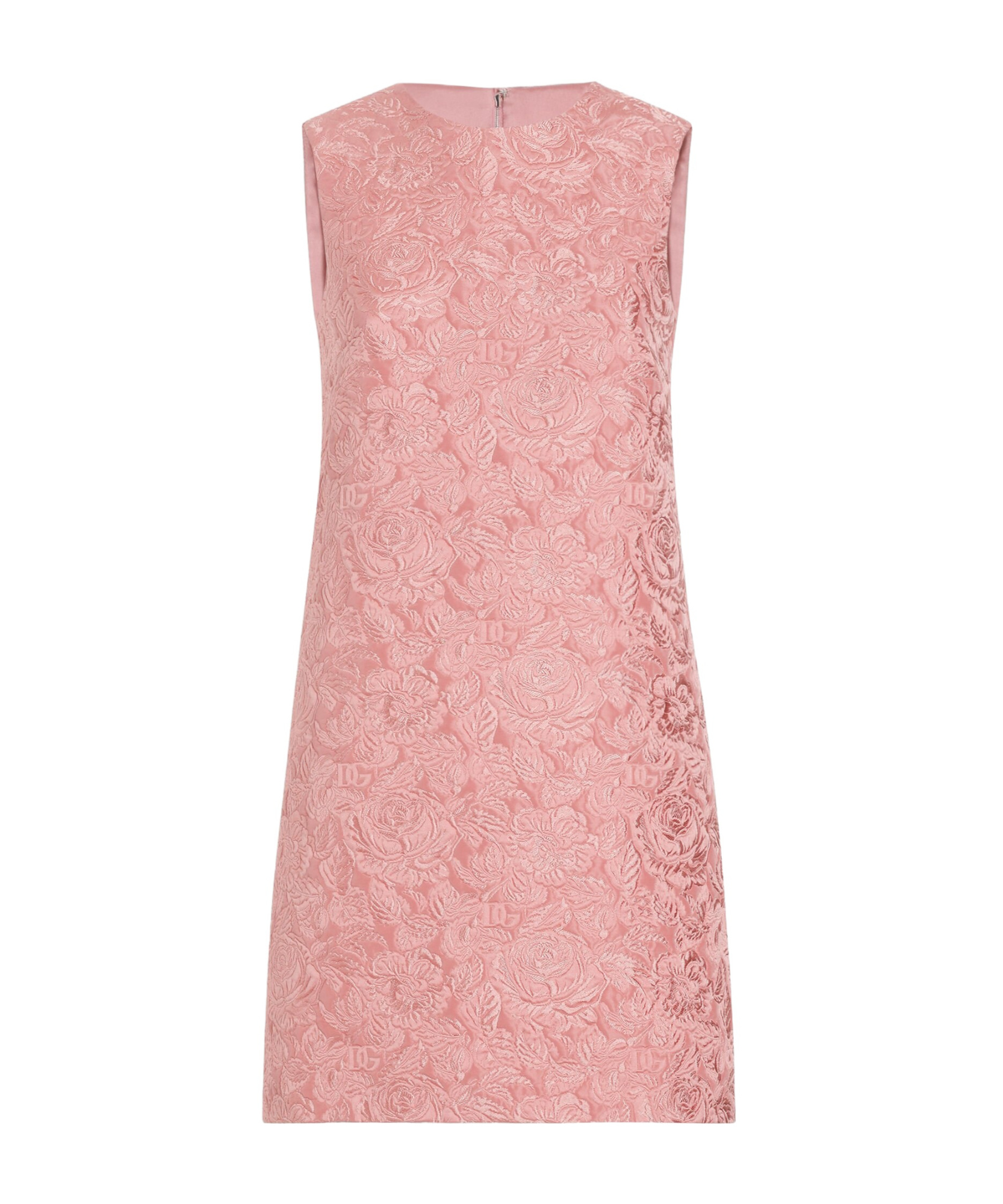 Dolce & Gabbana Short Floral Sack Dress In Pink