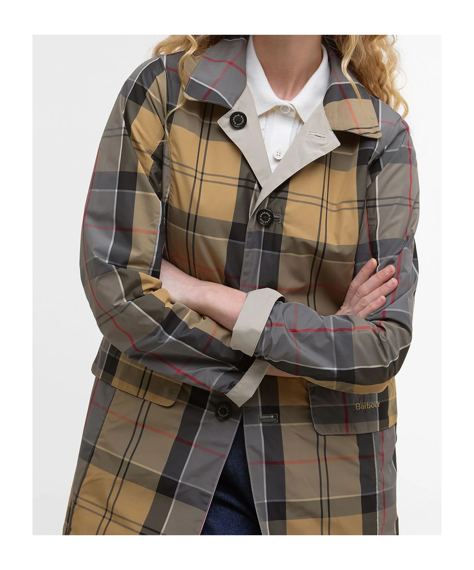BARBOUR BARBOUR STRAIGHT HEM BUTTONED COAT