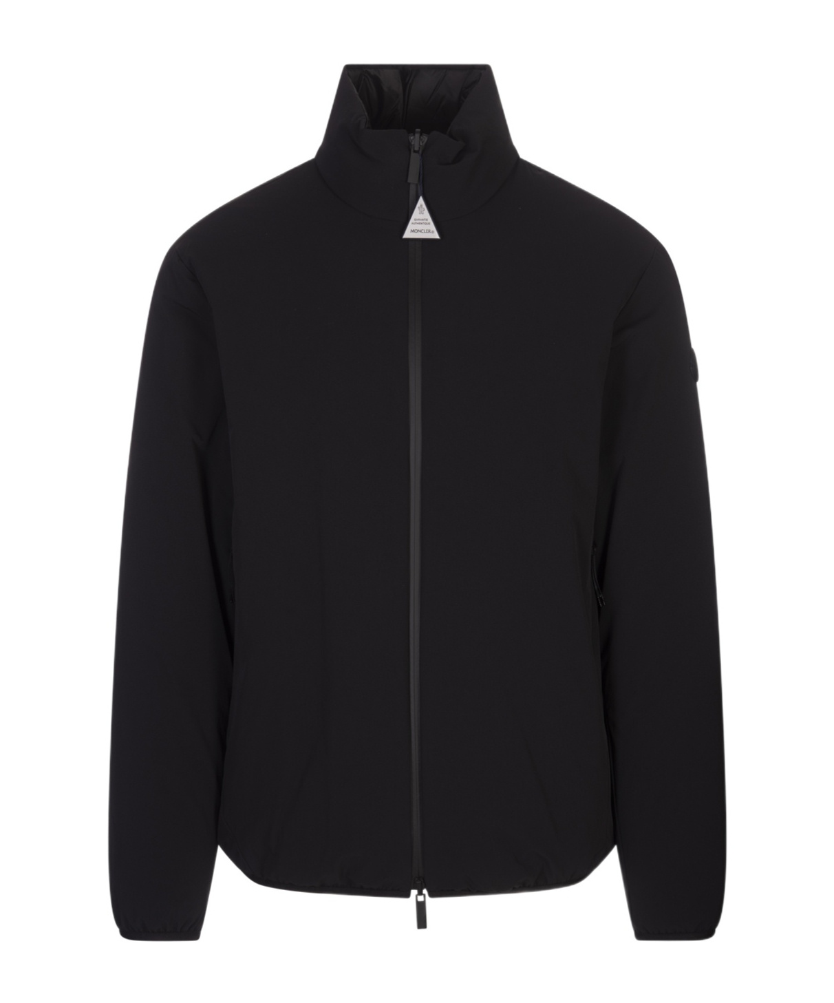 Moncler Long-sleeved Down Jacket In Black