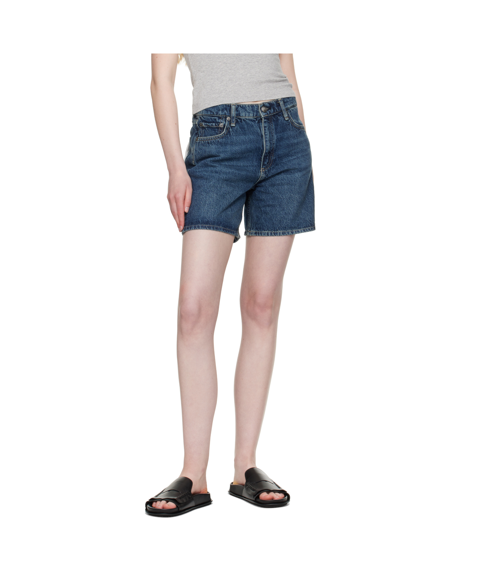 Rag & Bone Denim Shorts With Belt Loops