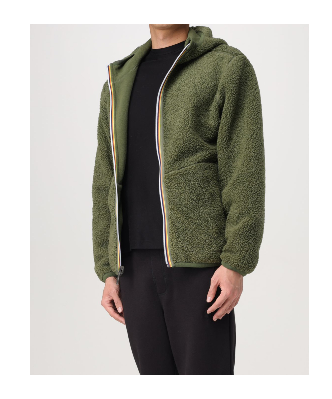 K-way Long-sleeved Casual Jacket In Green