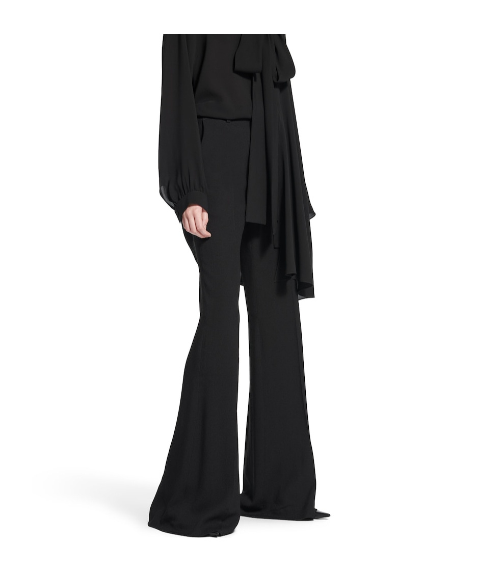 Balenciaga High-rise Flare Pants In Black