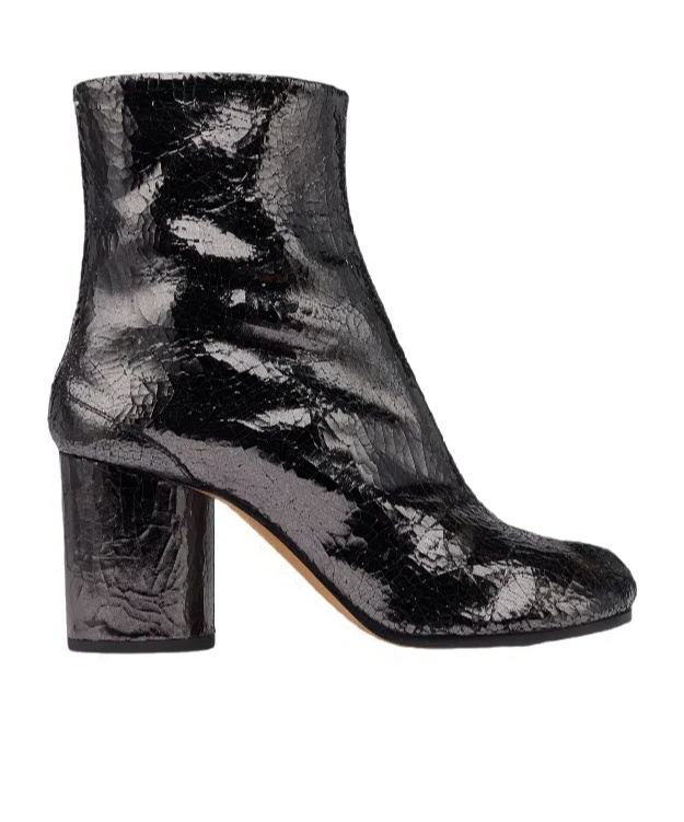Maison Margiela Tabi Mirror 55mm Ankle Boots In Black