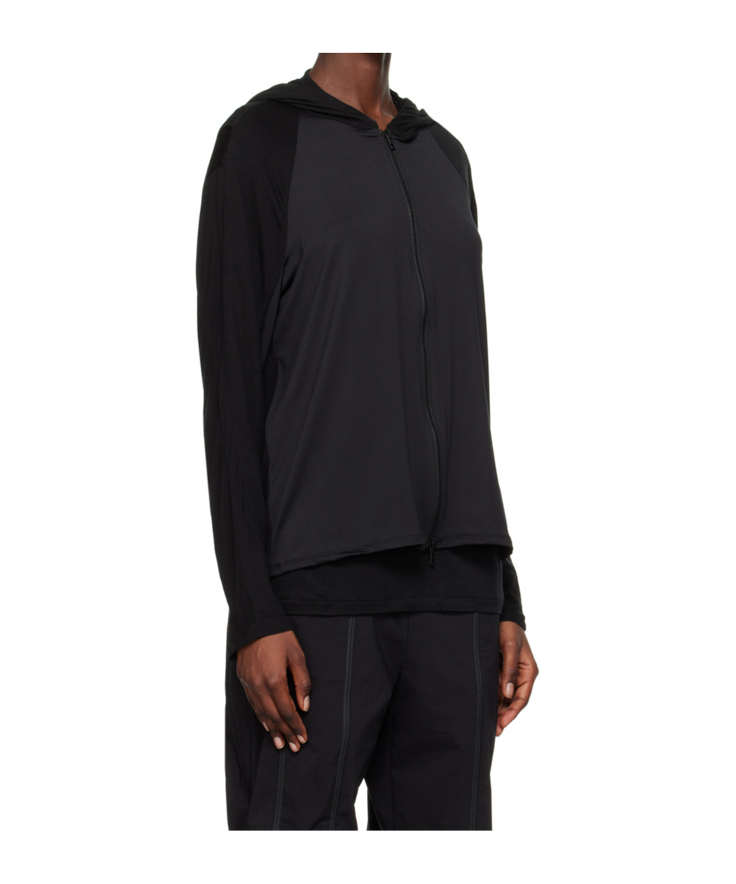 Post Archive Faction (paf) Stitchable Hooded Sweatshirt In Black
