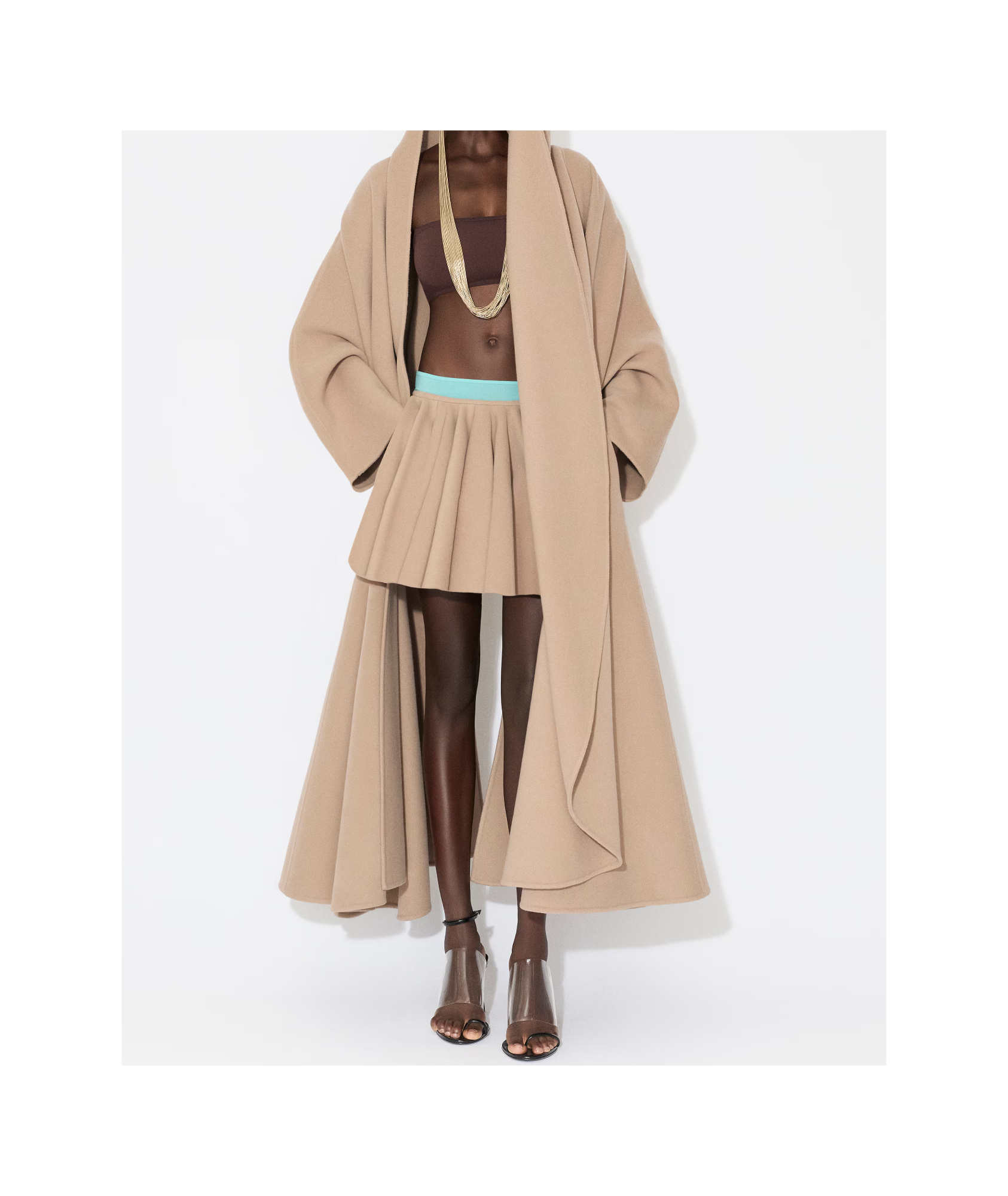 Alaïa Cashmere-blend Skater Skirt