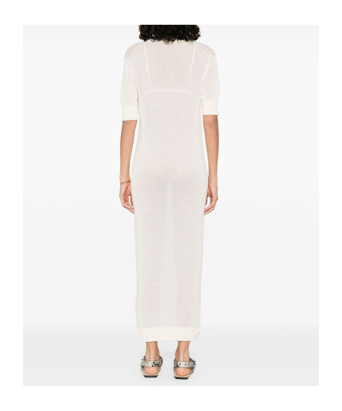 Jil Sander Cotton Dress In White