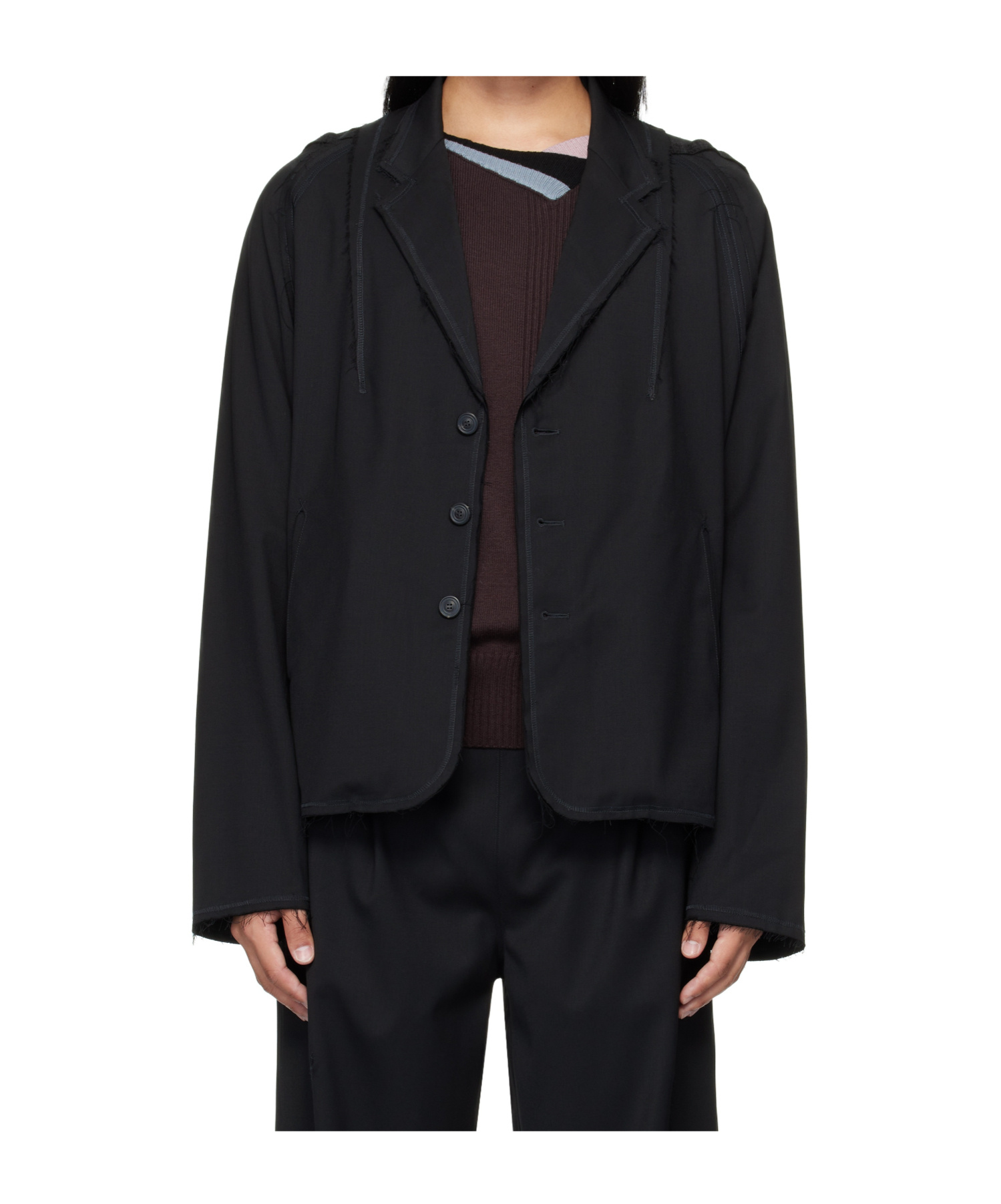 Kiko Kostadinov Lapel Suit Jacket In Black