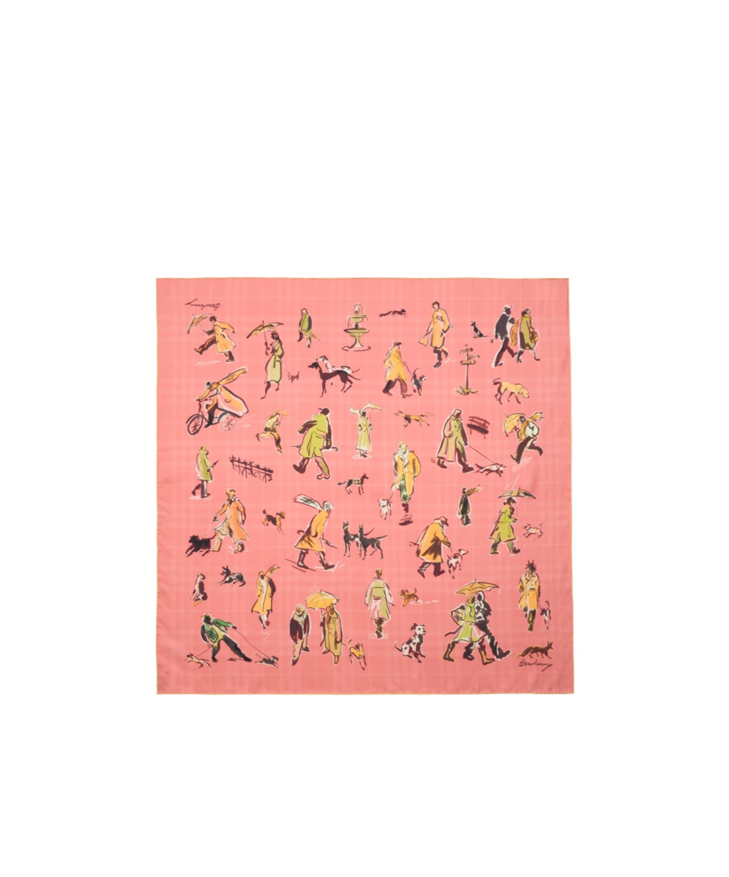 Burberry Paws On Parade Silk Scarf In Confetti