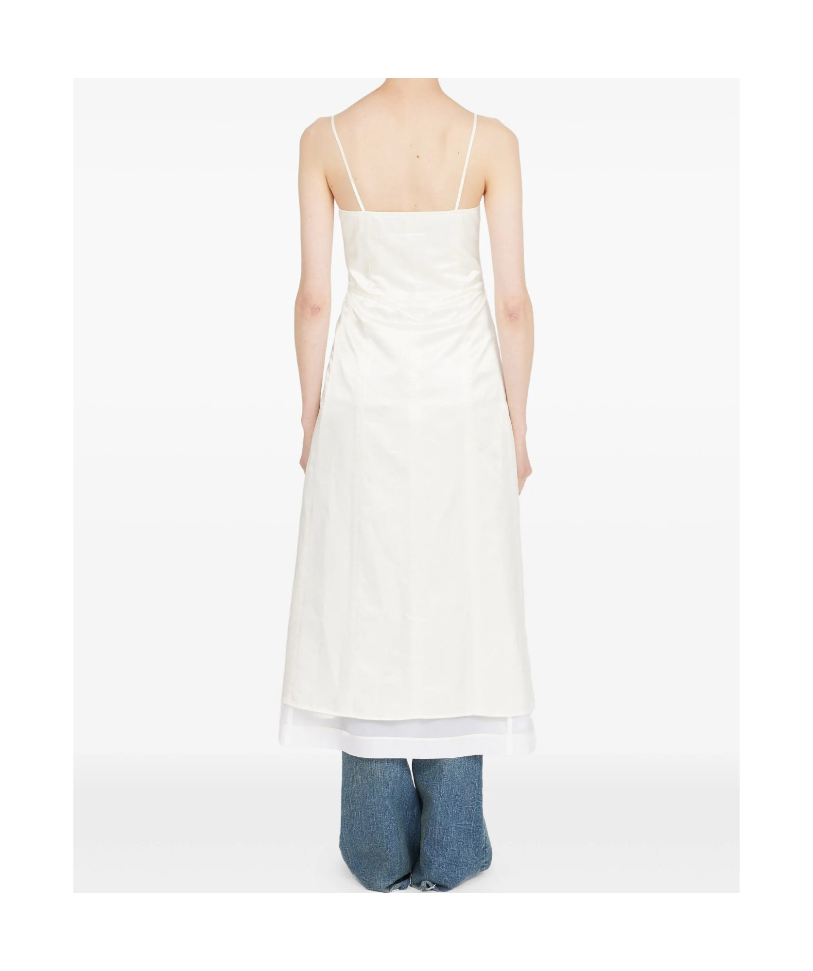 Shop Mm6 Maison Margiela Sleeveless Midi Dress