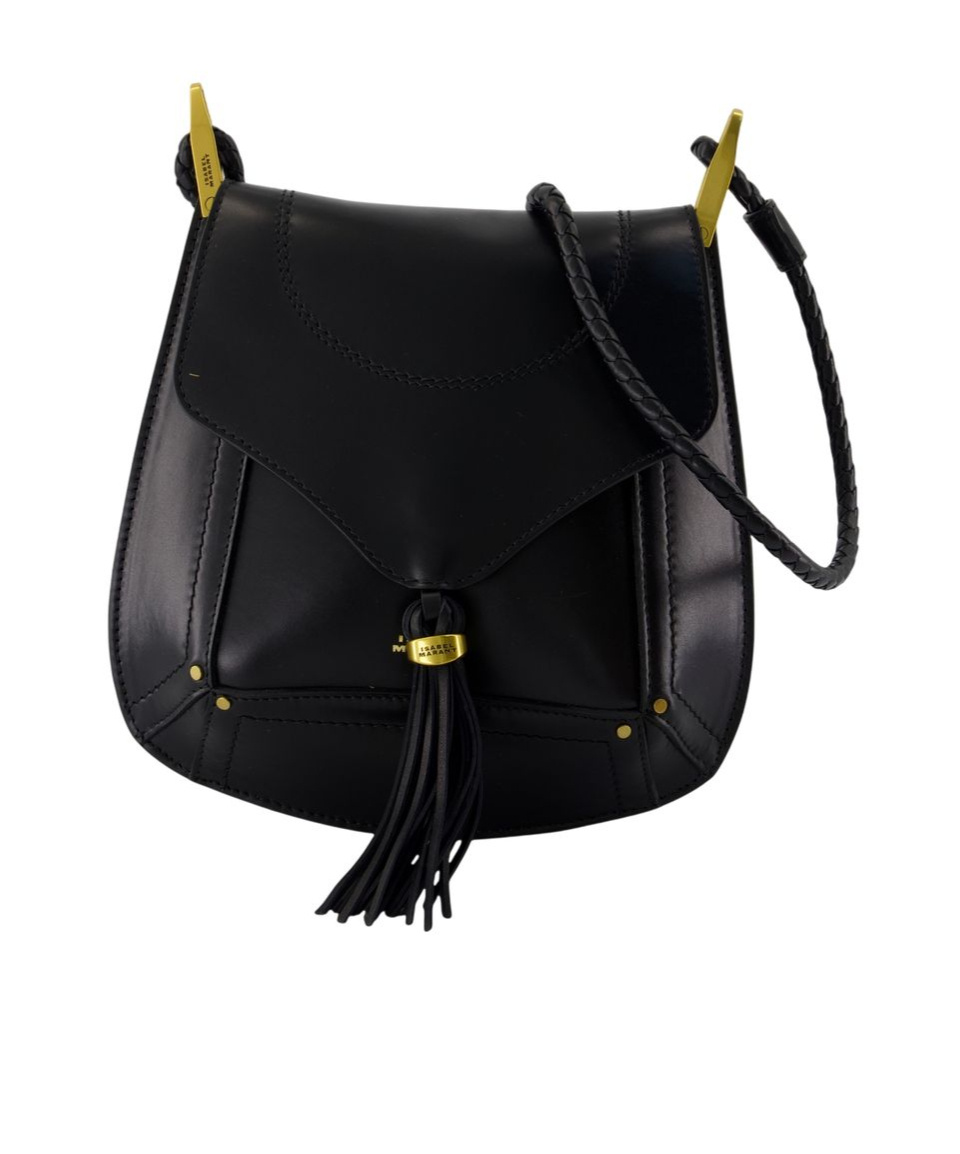 Isabel Marant Logo Shoulder Bag In Black