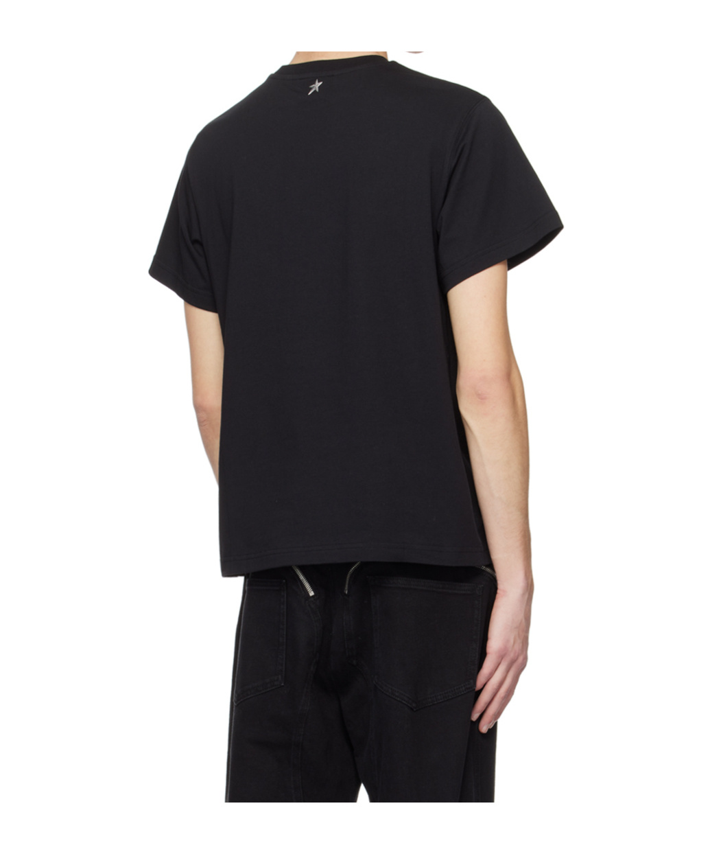 Mugler Round-neck Logo T-shirt In Black