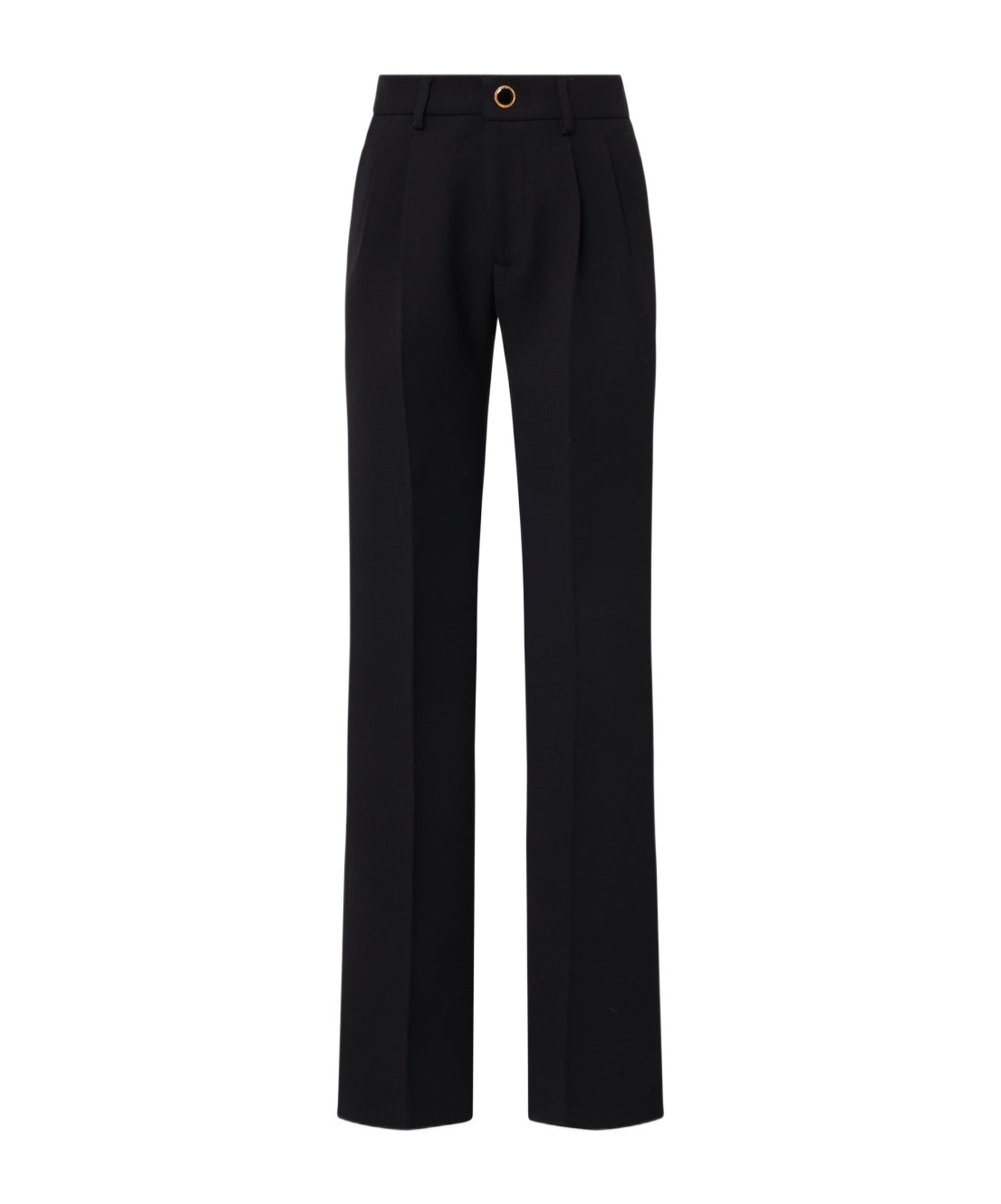 Alessandra Rich Pleat Detailed Tailored Trousers In Black