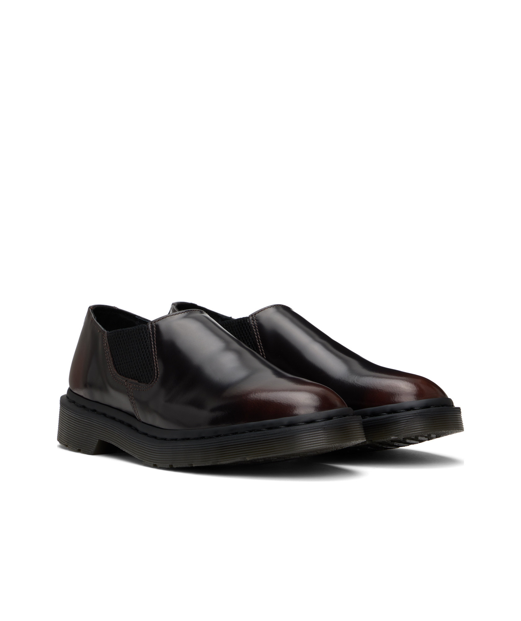 Dr. Martens' Round Toe Loafers In Black