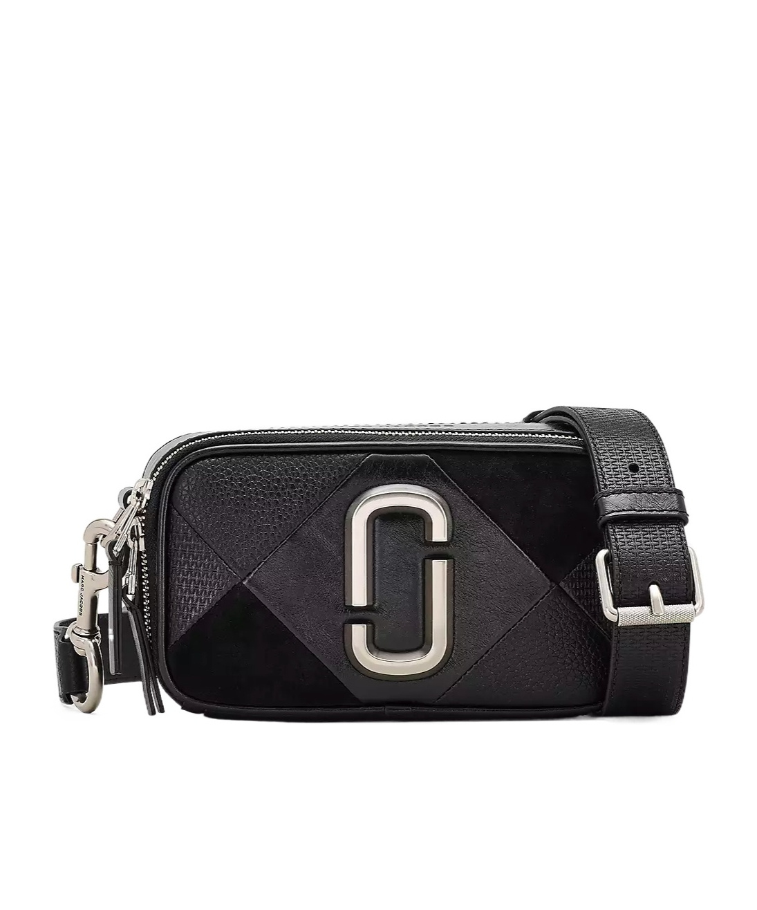 Marc Jacobs The Suede Patchwork Snapshot In Multi