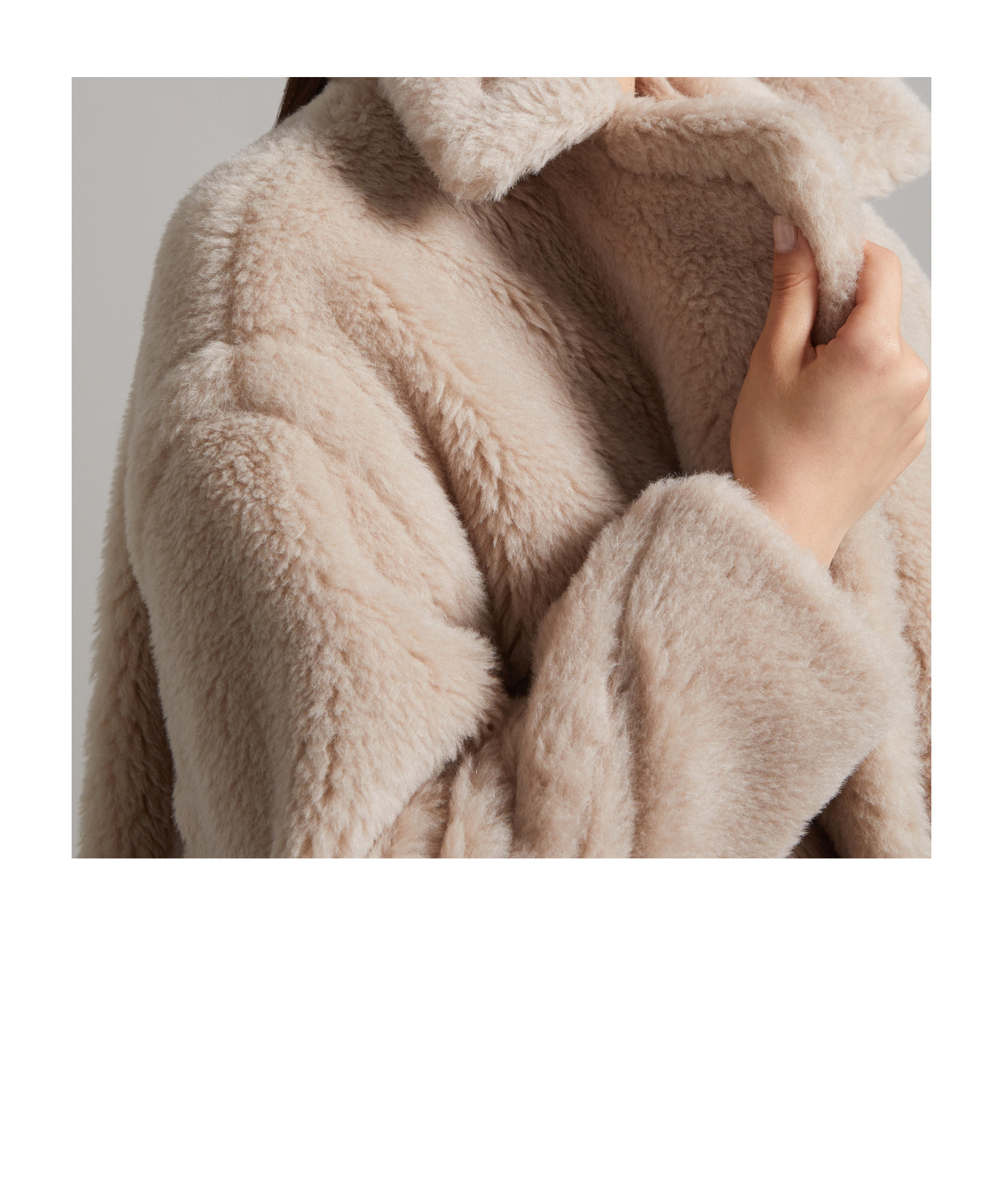 Max Mara Icon Teddy Bear Alpaca And Wool Coat