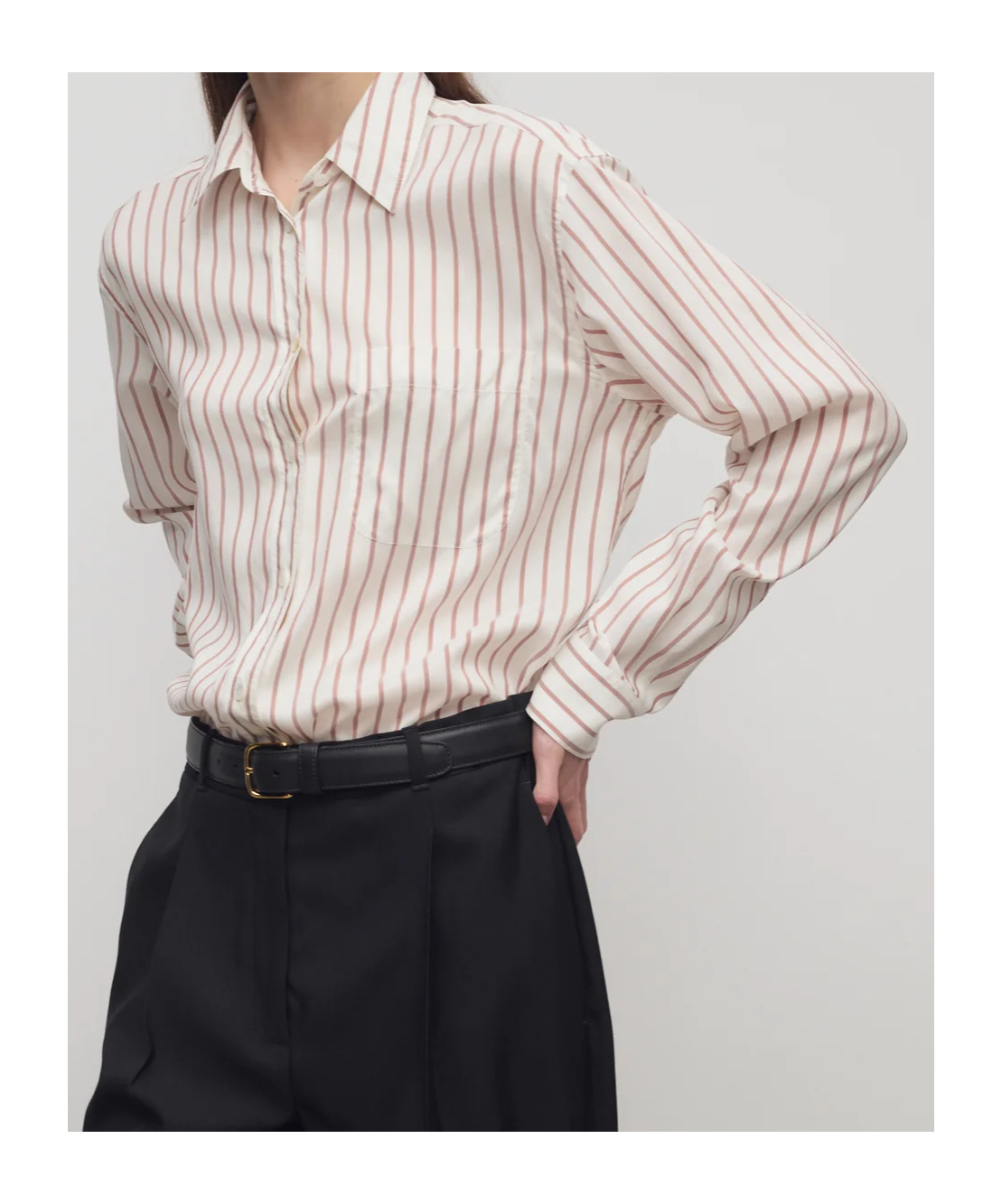 The Row Long Sleeve Shirt In Neutral