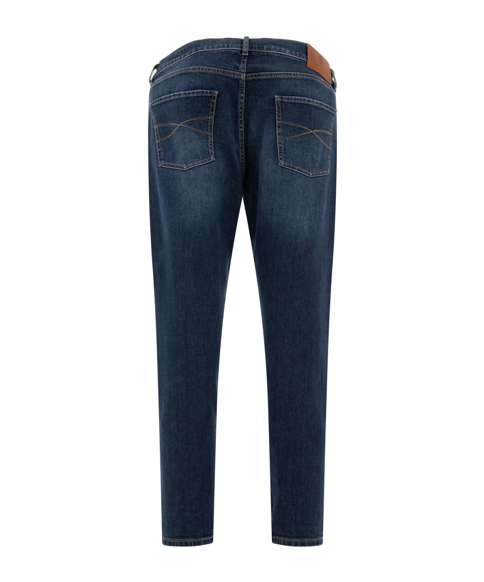 Brunello Cucinelli Mid-rise Tapered Jeans In Black