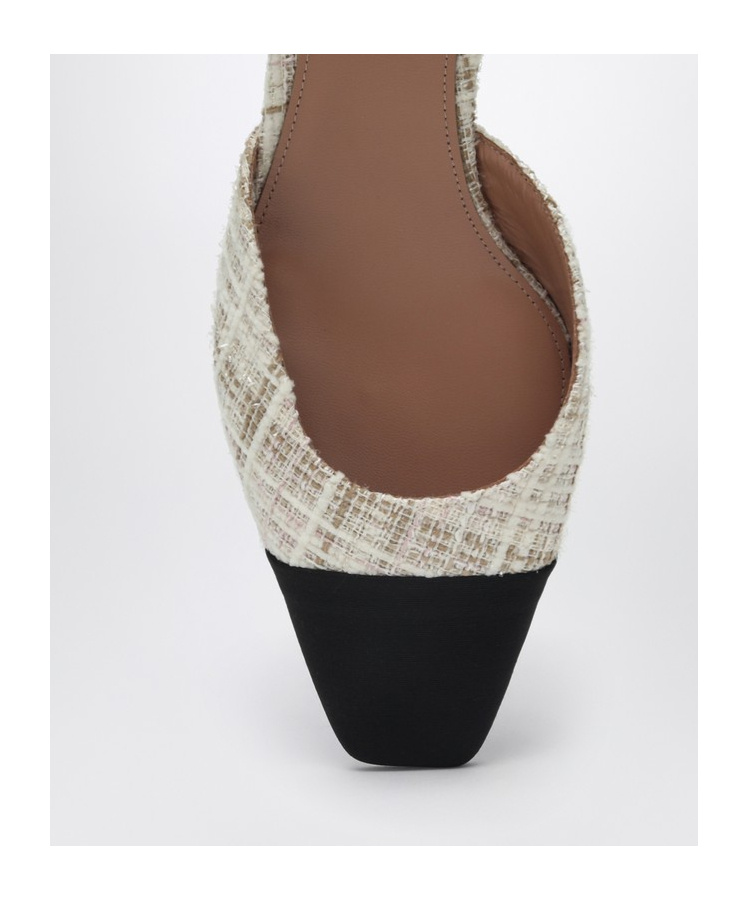 Aquazzura French Flirt 35 Squared-toe Pumps In Nude