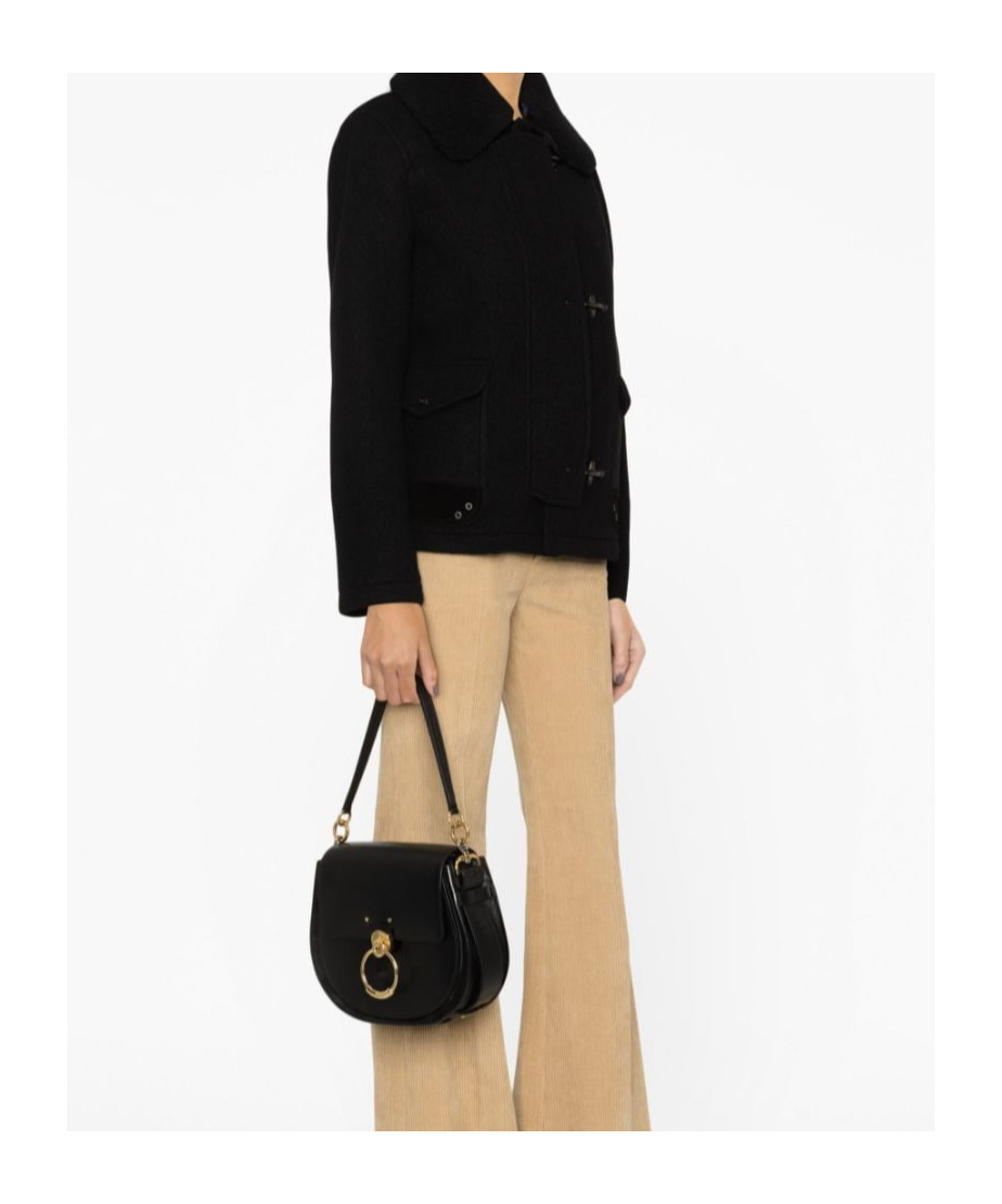 Fay Faux-fur Collar Wool Jacket In Black