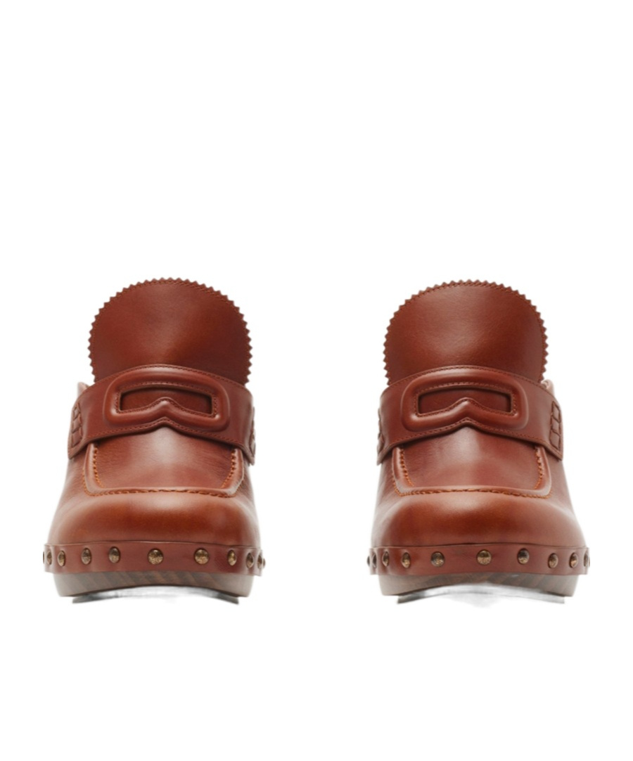 Burberry Leather Potter Clogs