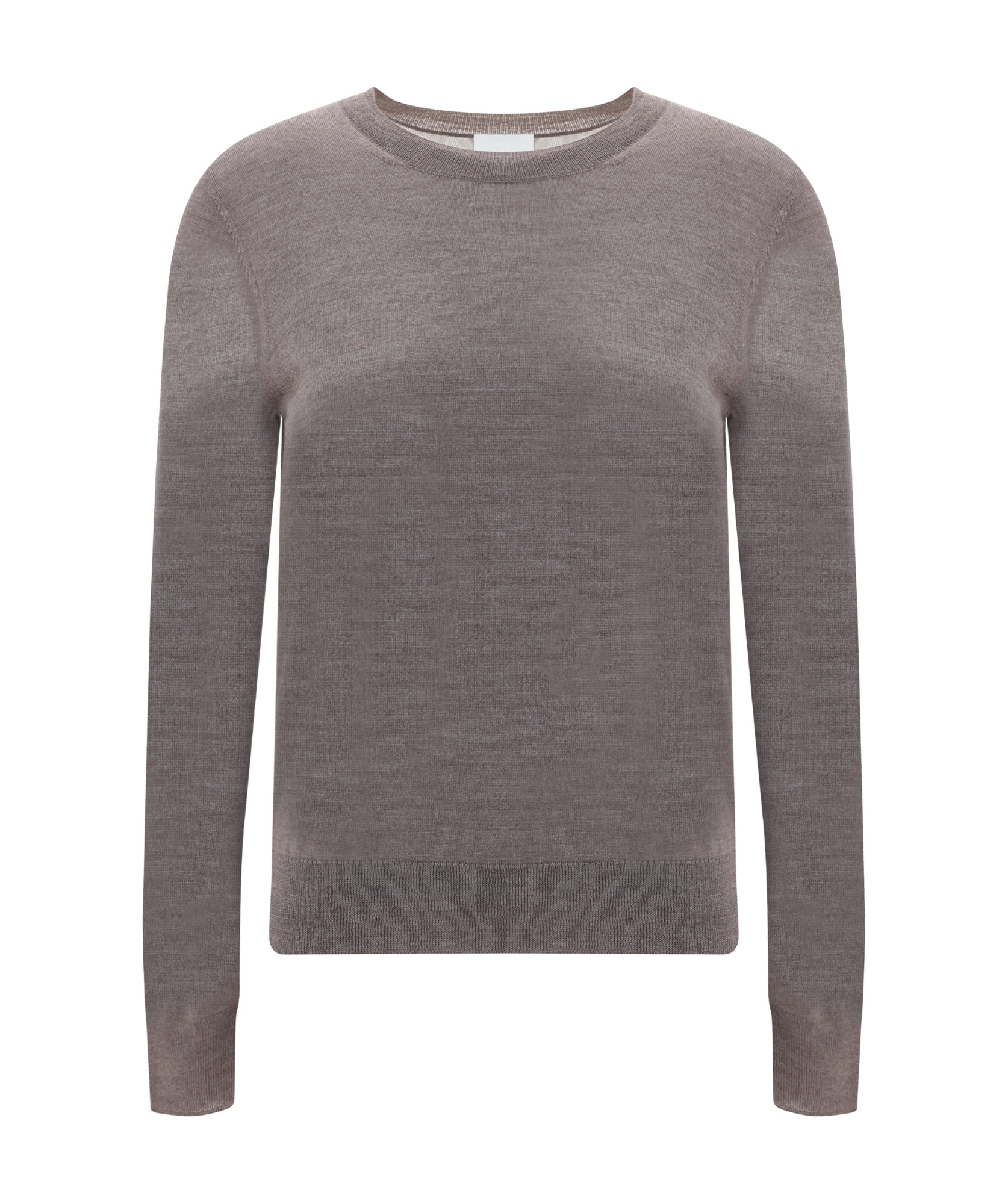 P.a.r.o.s.h Round-collar And Long-sleeved Sweater In Gray