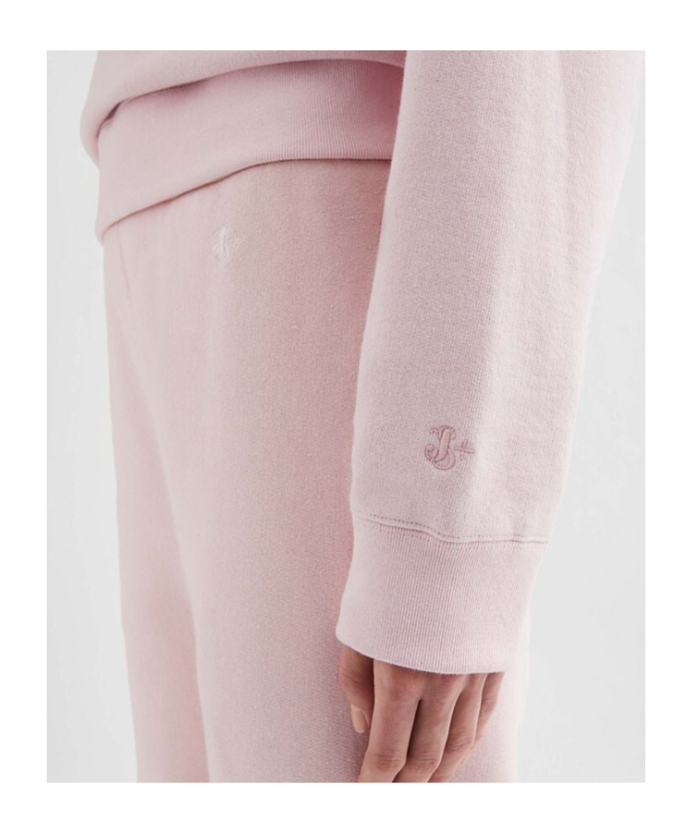 Jil Sander Cotton Terry Hoodie In Pink