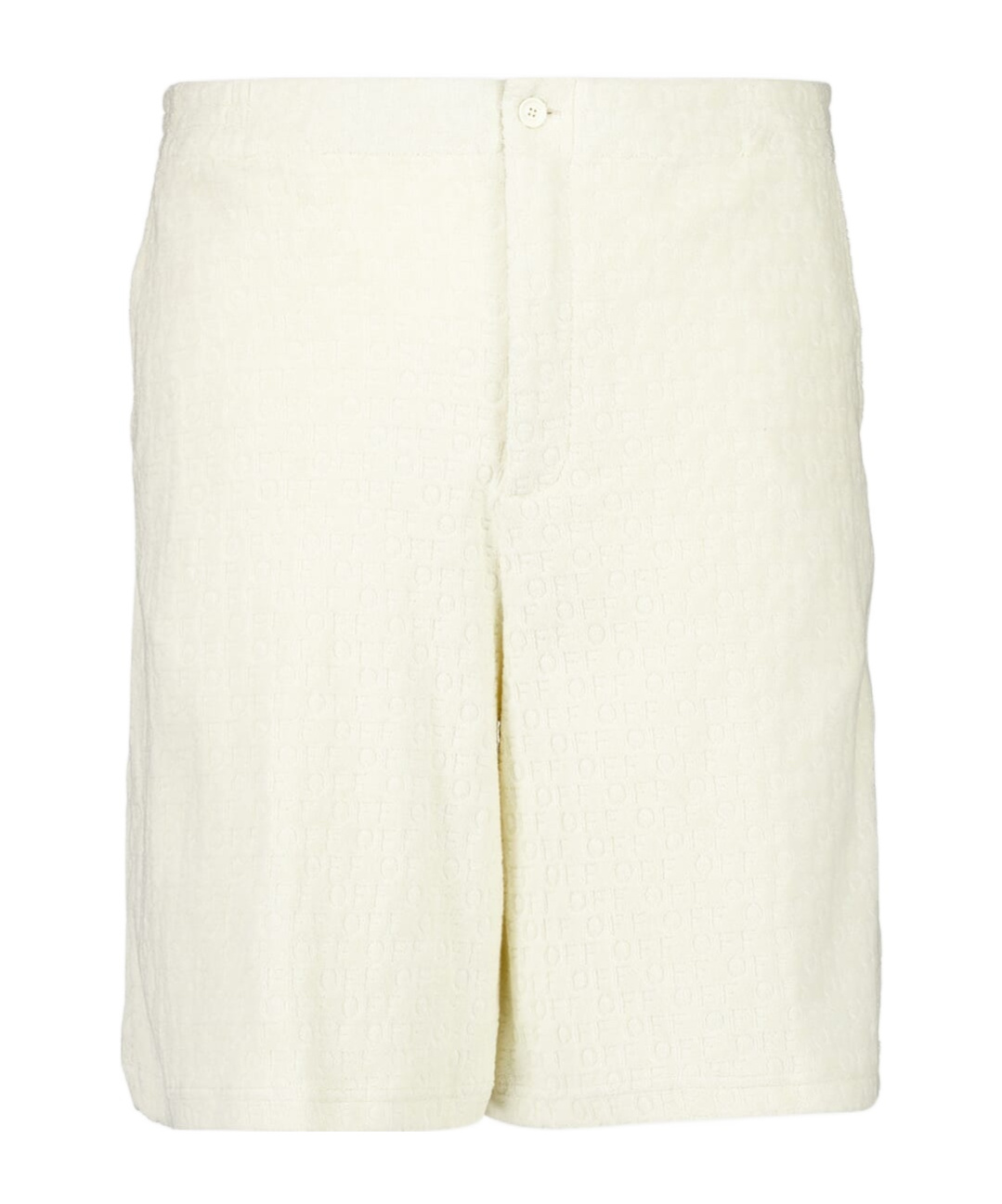 Off-white Off Ao Terry Bowling Shorts In White