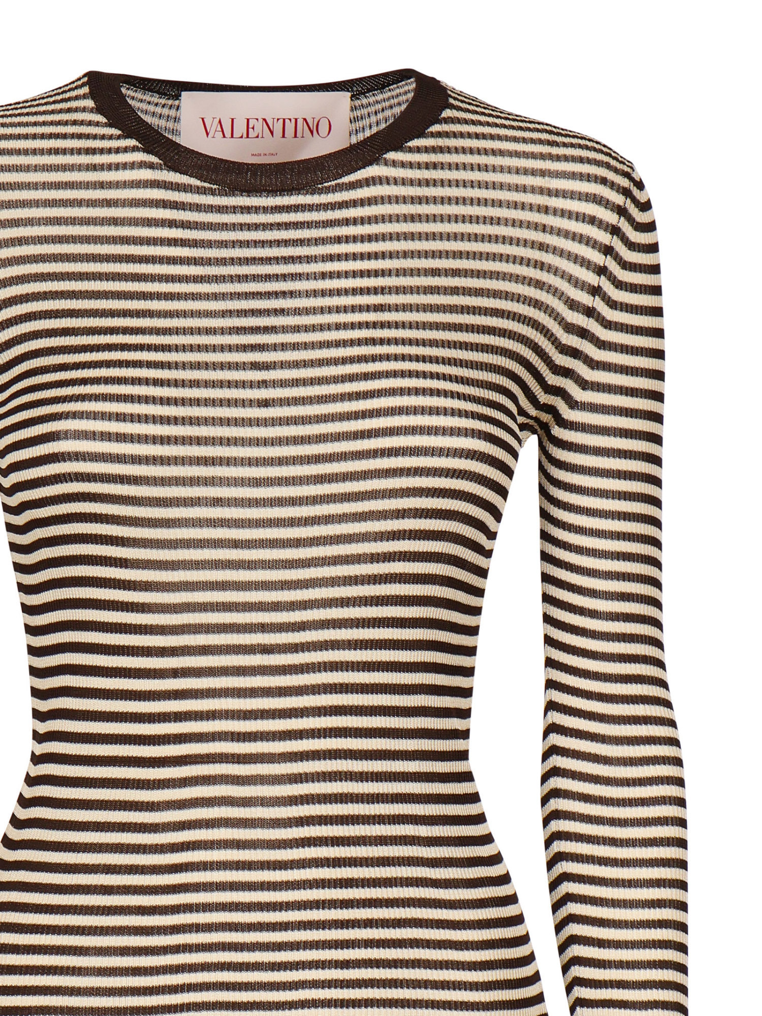 Valentino Long-sleeved Sweater In Nude