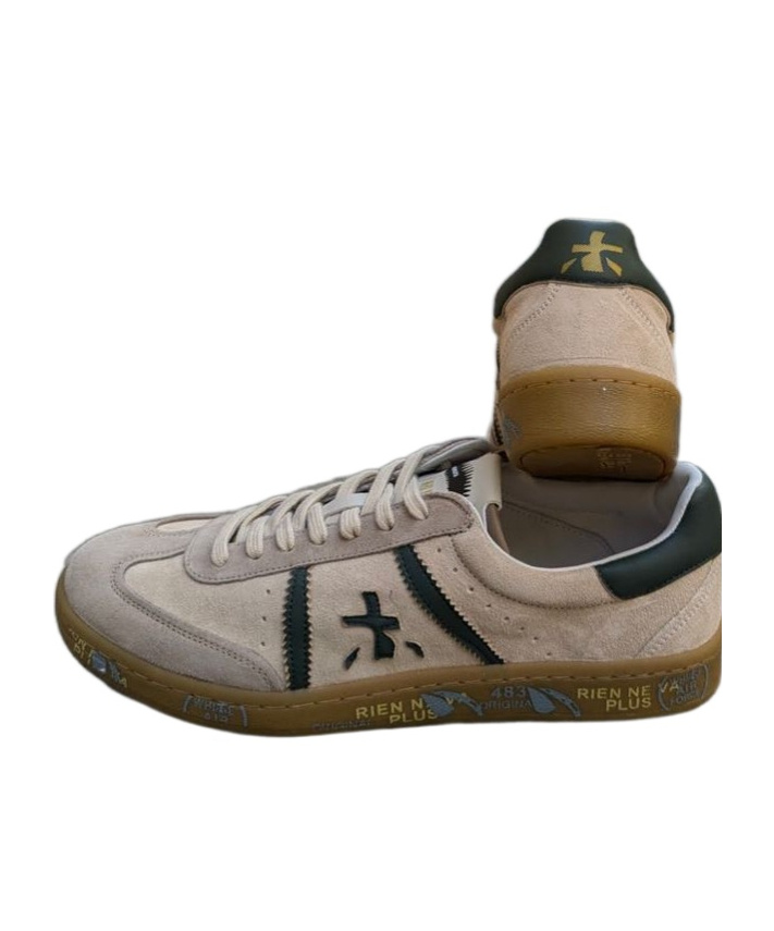 Premiata Lace-up Low-cut Casual Shoes In Nude