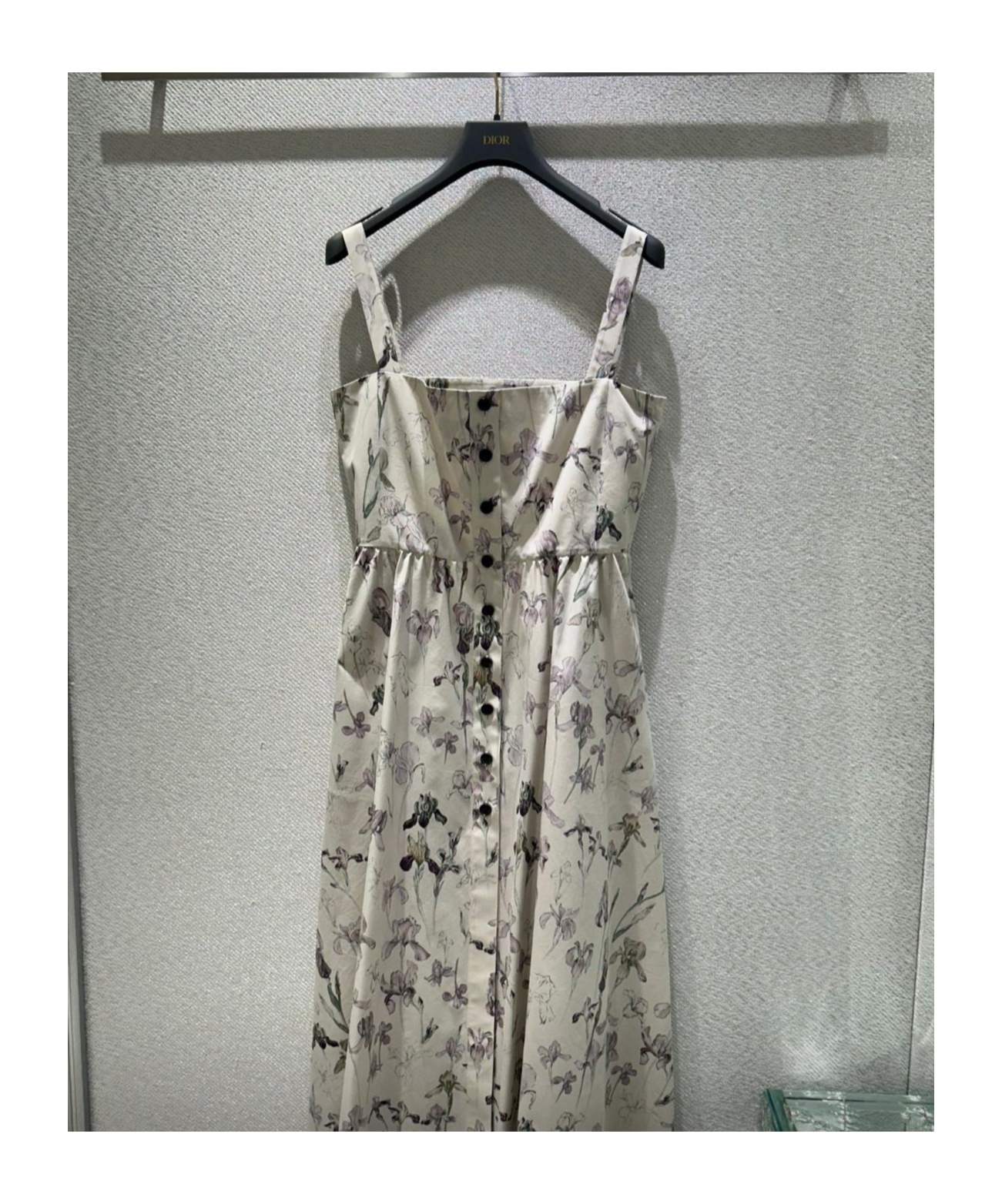 Dior Mid-length Flared Dress In Gray