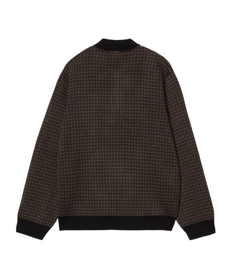 Carhartt L/s Lowis Polo In Gray