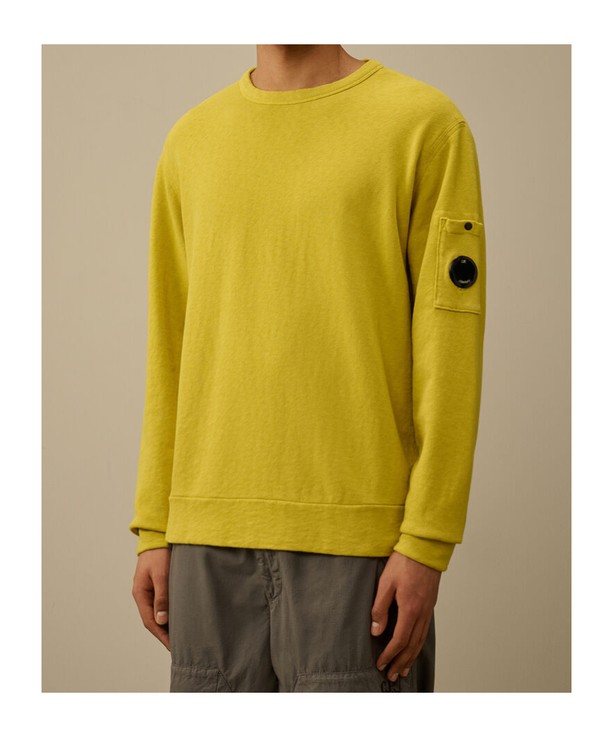 C.p. Company Lens-pocket Sweatshirt In Green