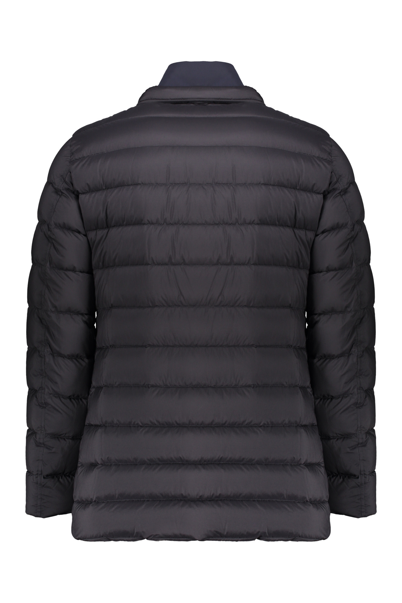 Herno Black Padded Jacket With Double-breasted Closure In Black