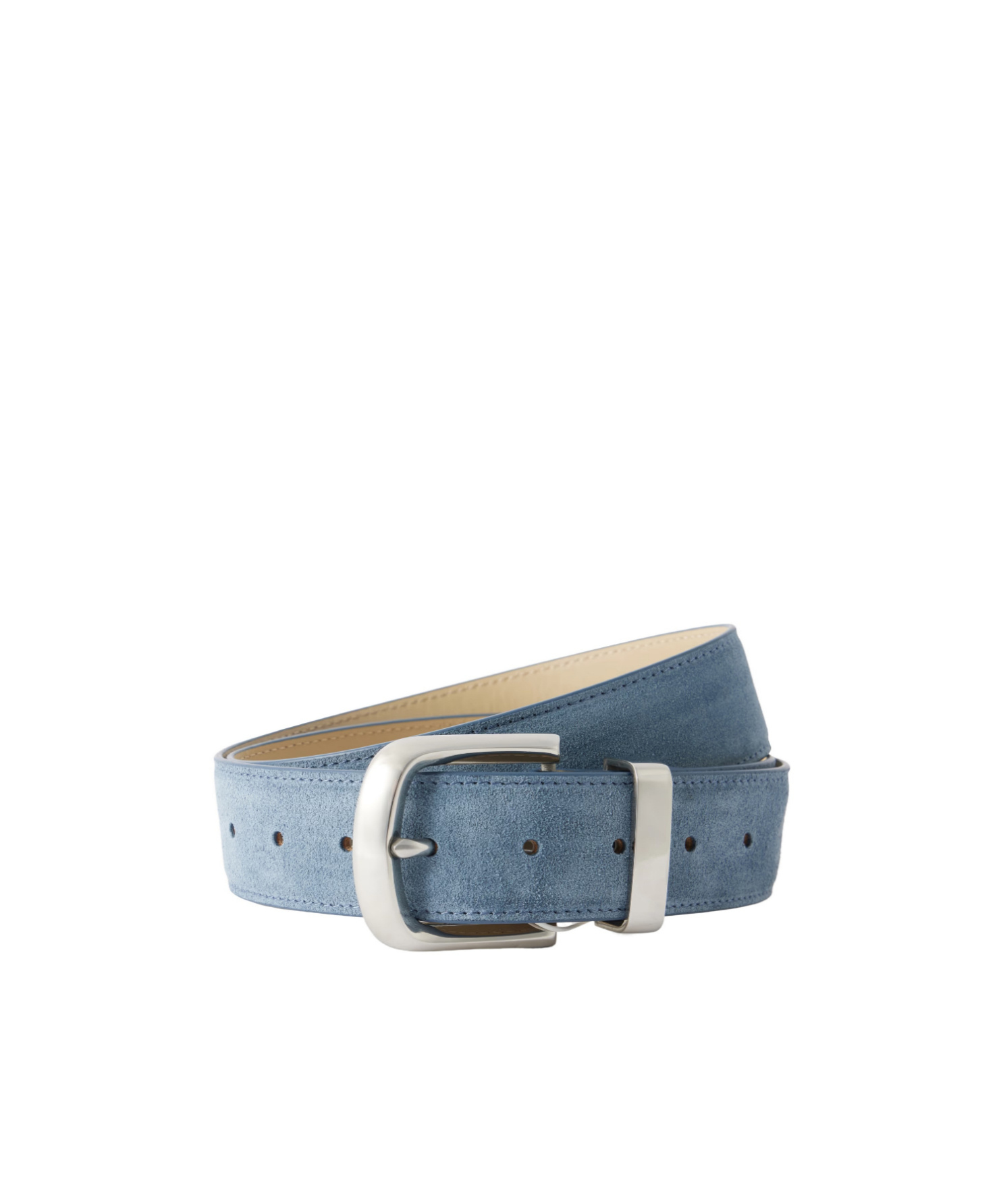 Kallmeyer Johnson Suede Belt In Blue