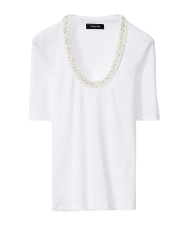 Fabiana Filippi Short-sleeved T-shirt In White