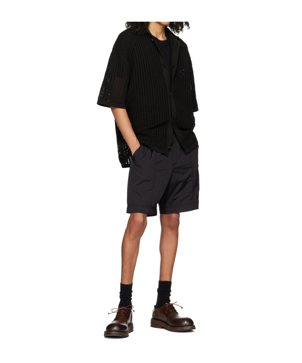 Wooyoungmi Black Four-pocket Shorts In Black