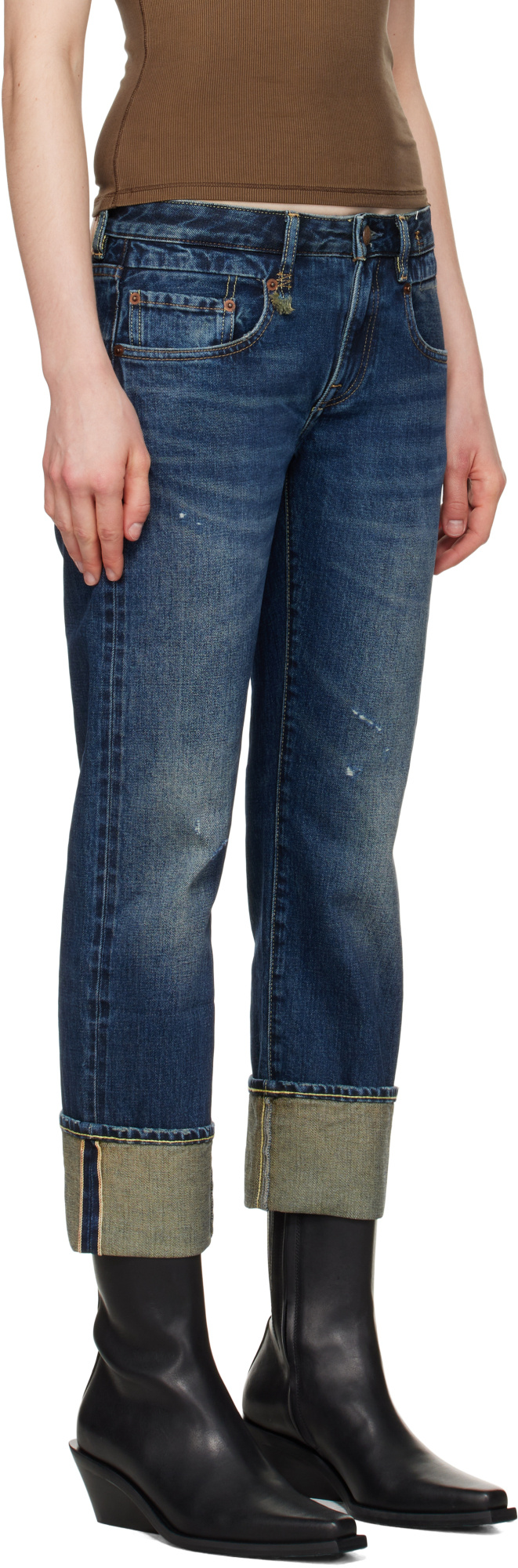 R13 Jeans With Belt Loops In Multicolor