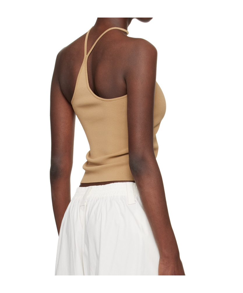 DION LEE REVERSE-HALTERNECK CROP TOP