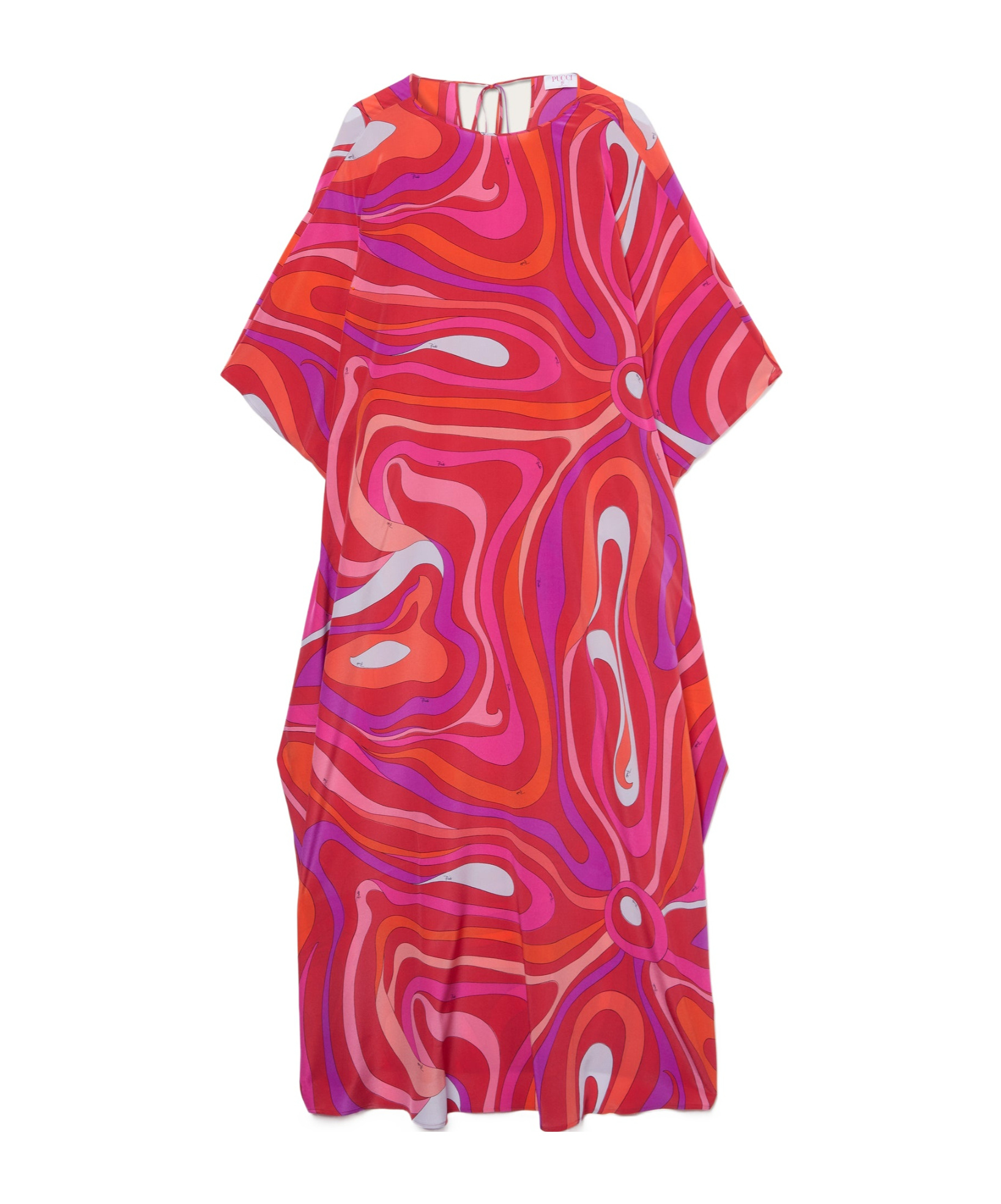 Emilio Pucci Marmo Print Silk Kaftan